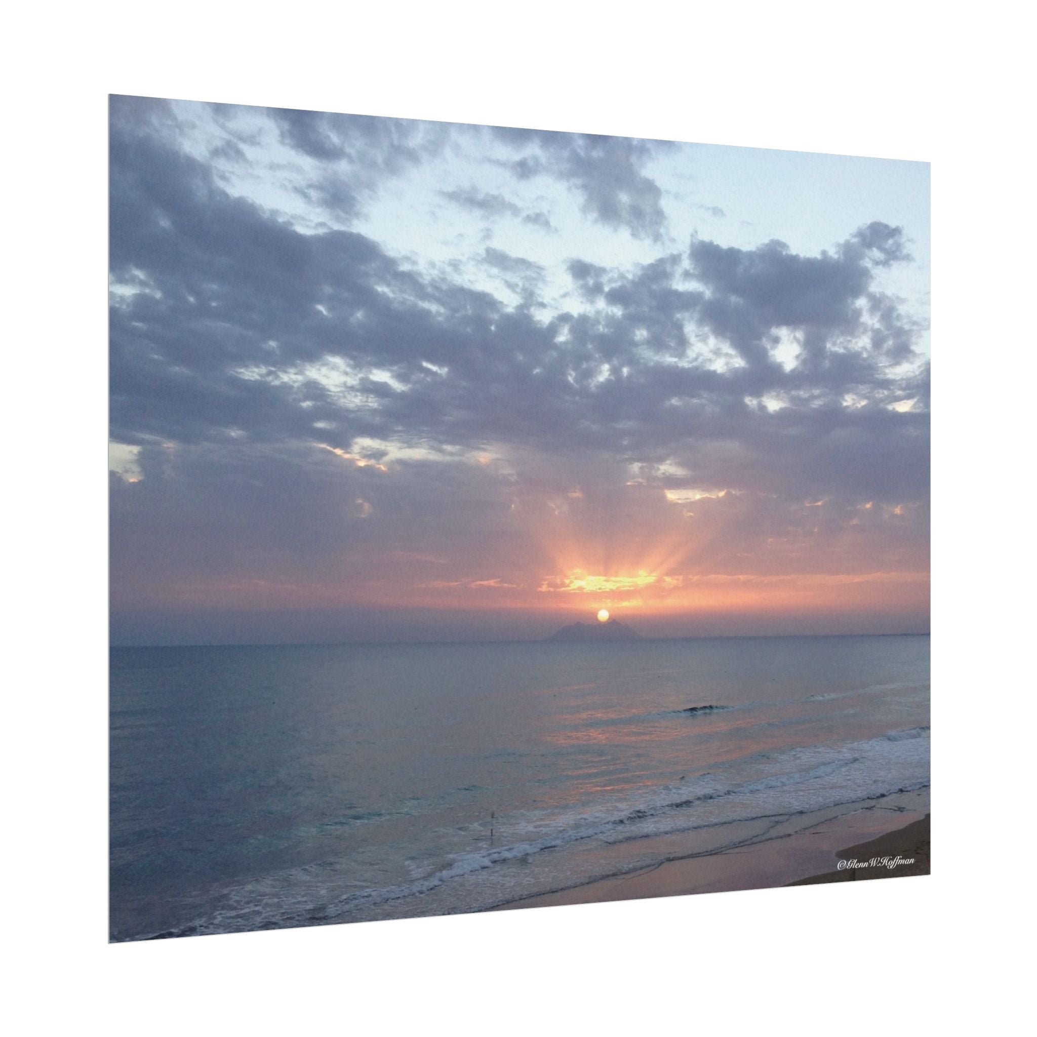 Perfect Way to Say Buona Sera - Textured Watercolor Matte Poster/Horizontal