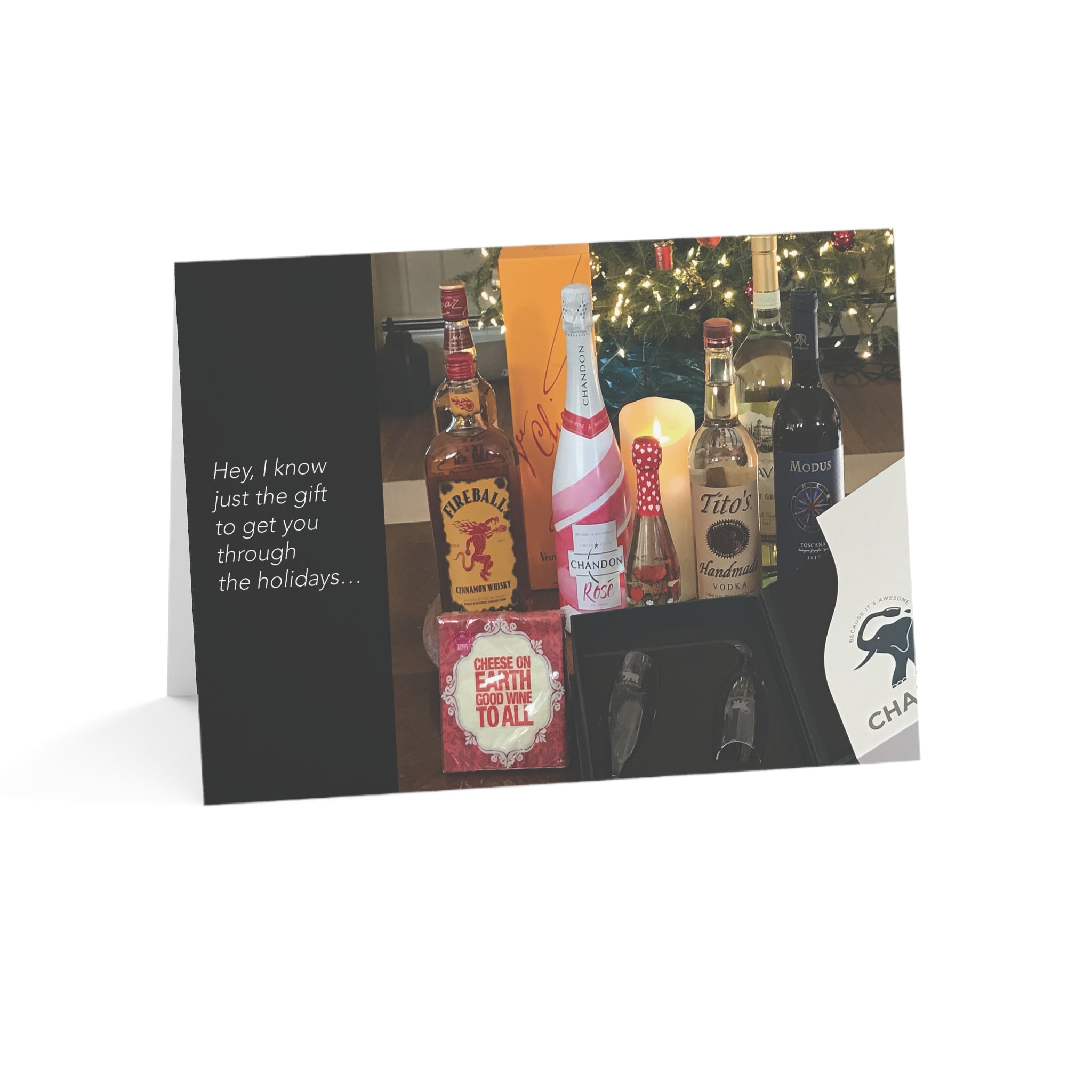 Happy Tipsy Holidays – "The Holidays Are Hard" Holiday Card