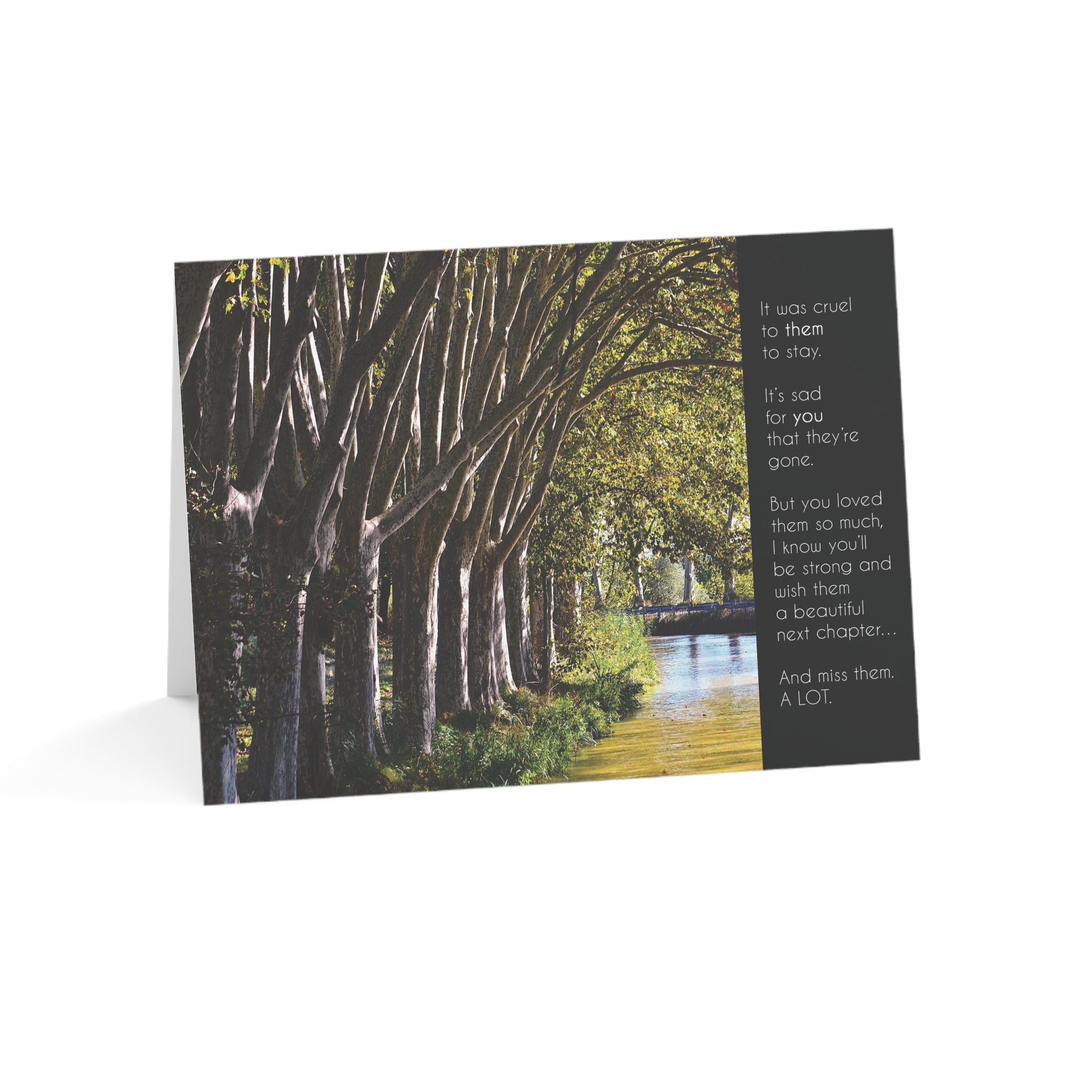 A Long Journey – Sympathy Card, Long Illness, Blank Inside
