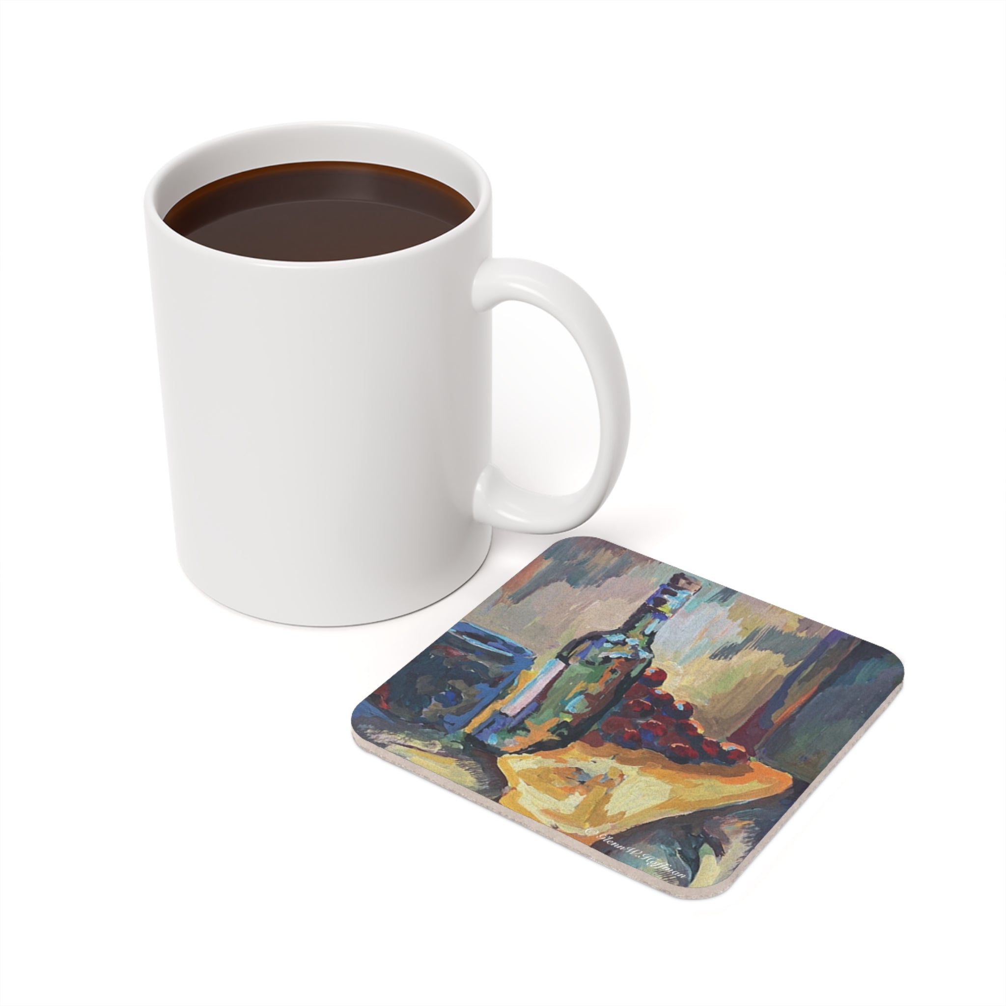 Early Grapes Still Life - Drink Coaster, Strokes of Genius Collection