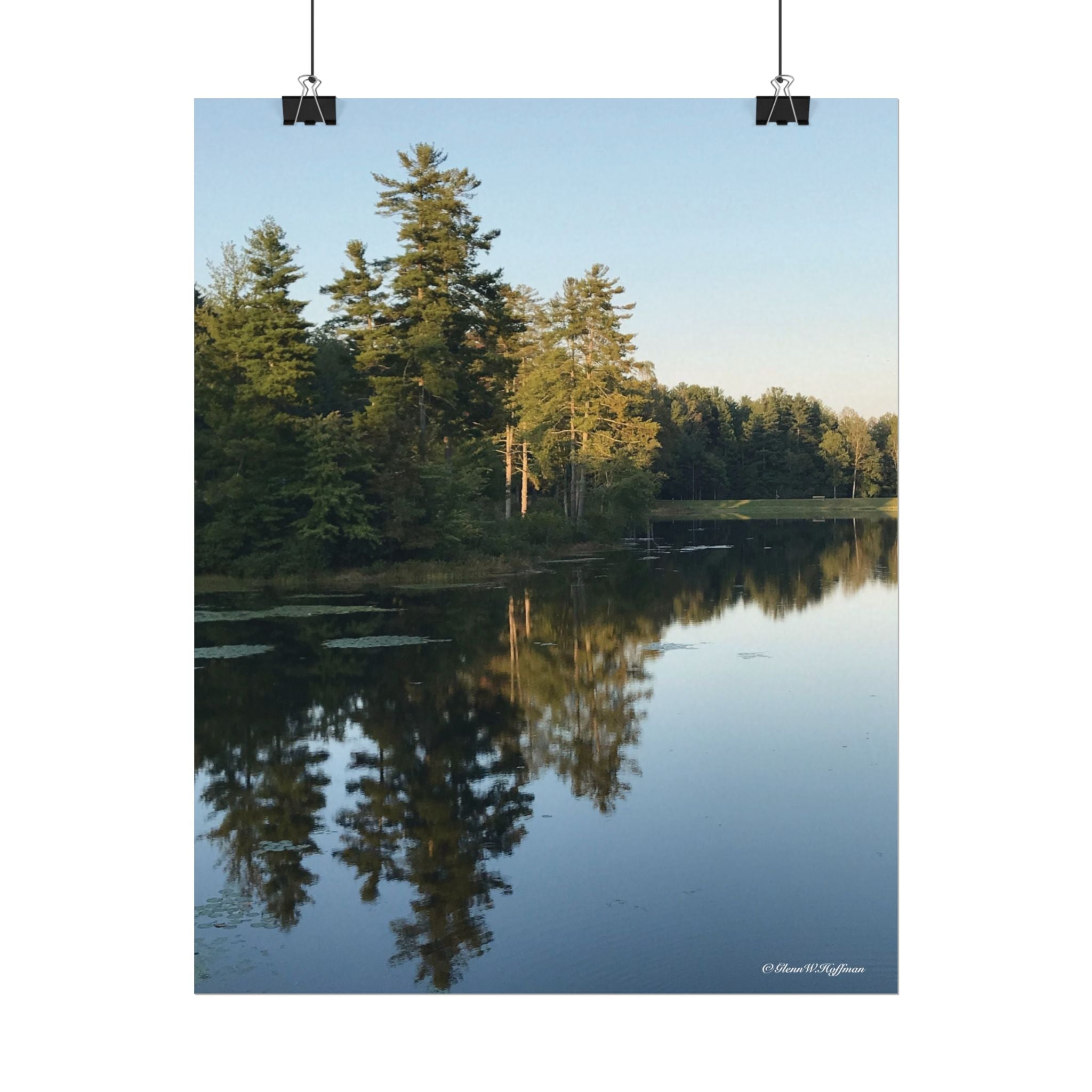 The Beauty of The Berkshires - Textured Watercolor Matte Poster/Vertical