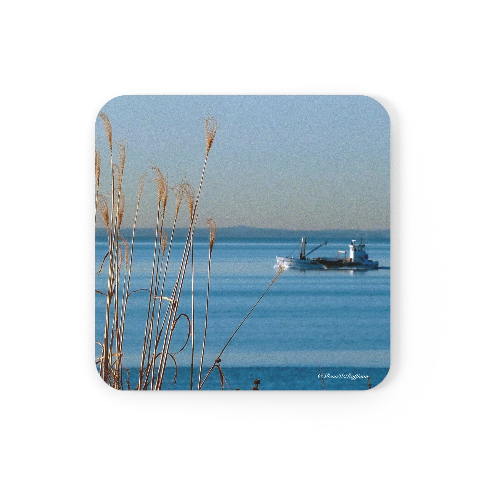 One Happy Fisherman – Drink Coaster, Bluff Beauty Collection
