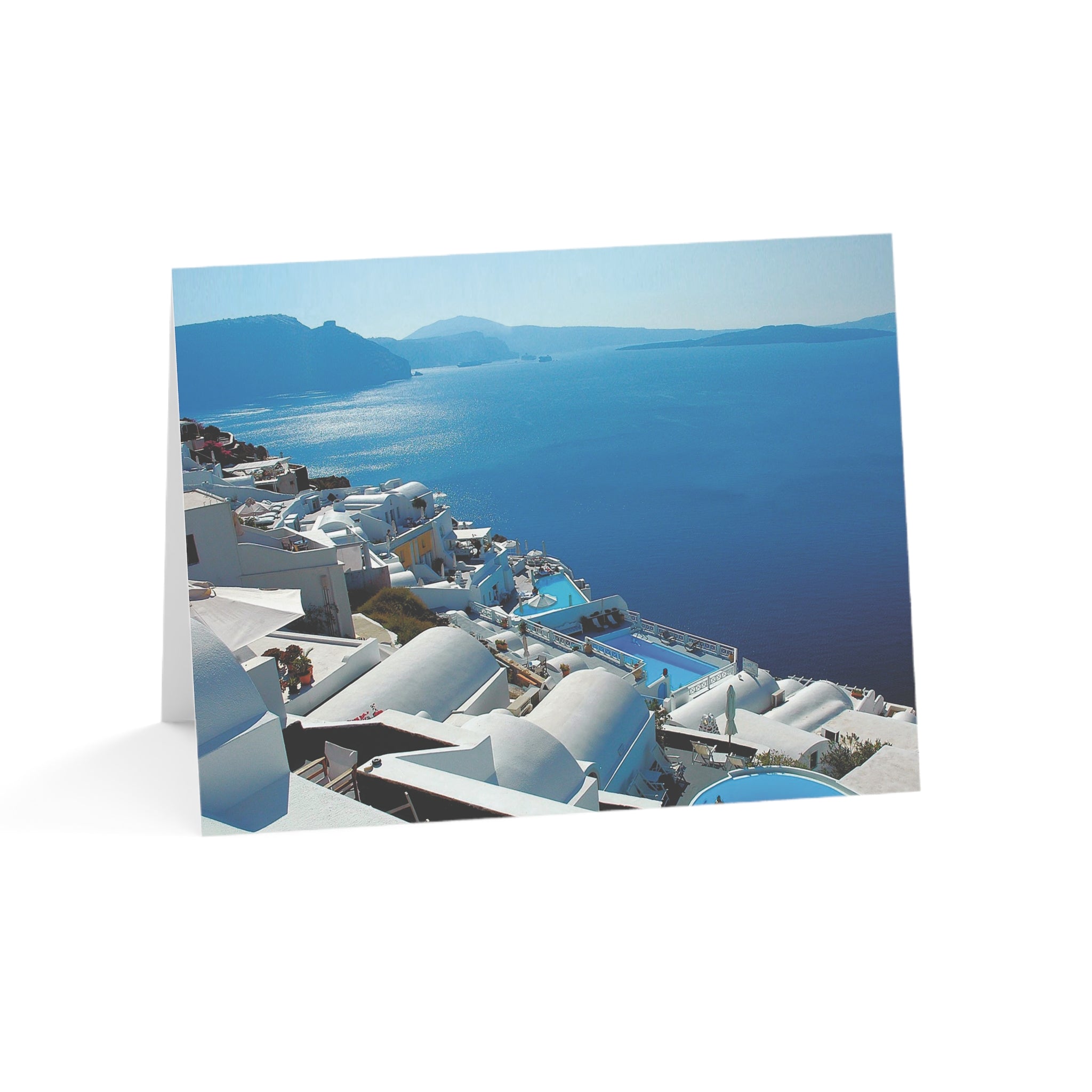 Blue, Blue Poolside View Forever – Glorious Greek Islands Collection