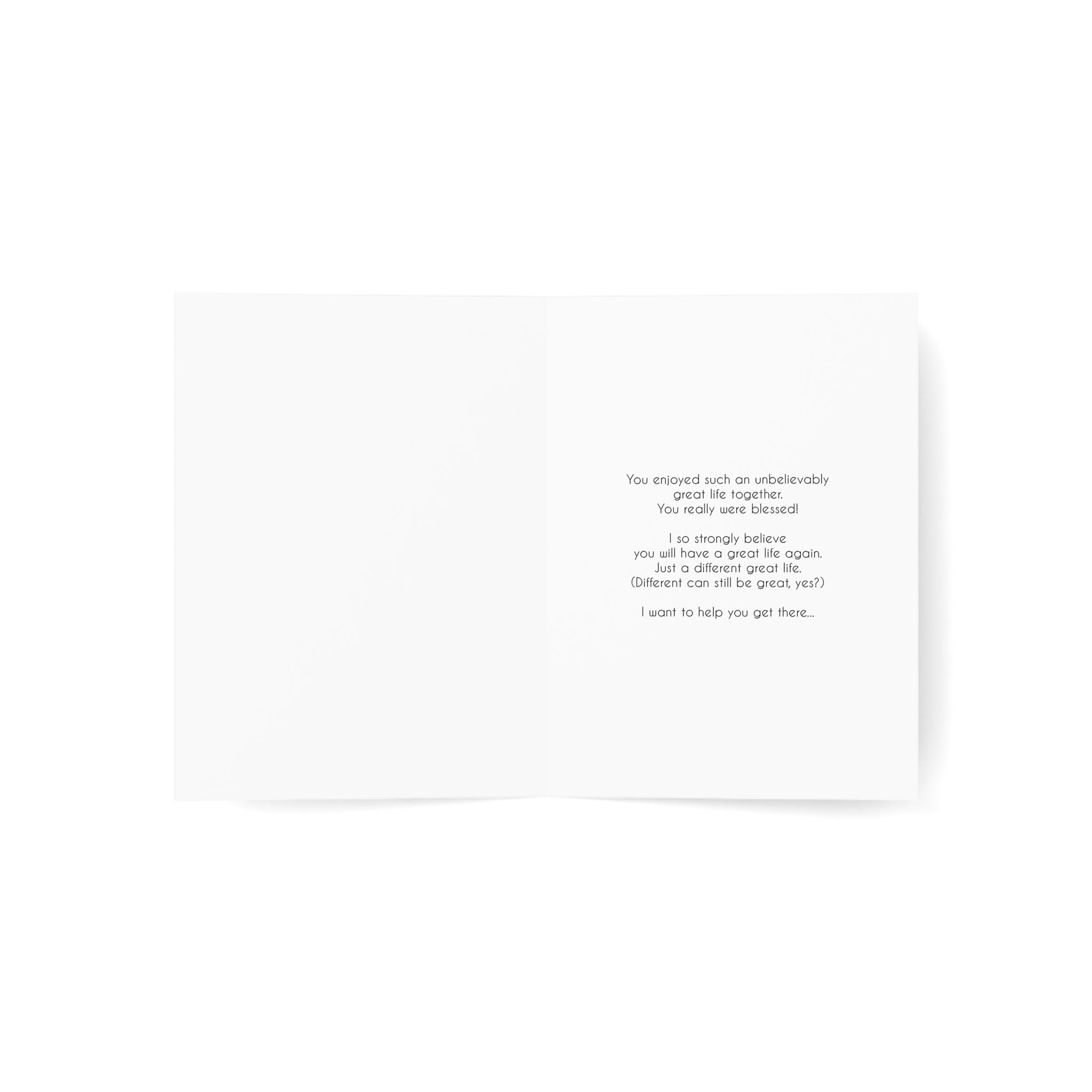 A Blessed Life of Adventure - Sympathy Card, Loss of Husband