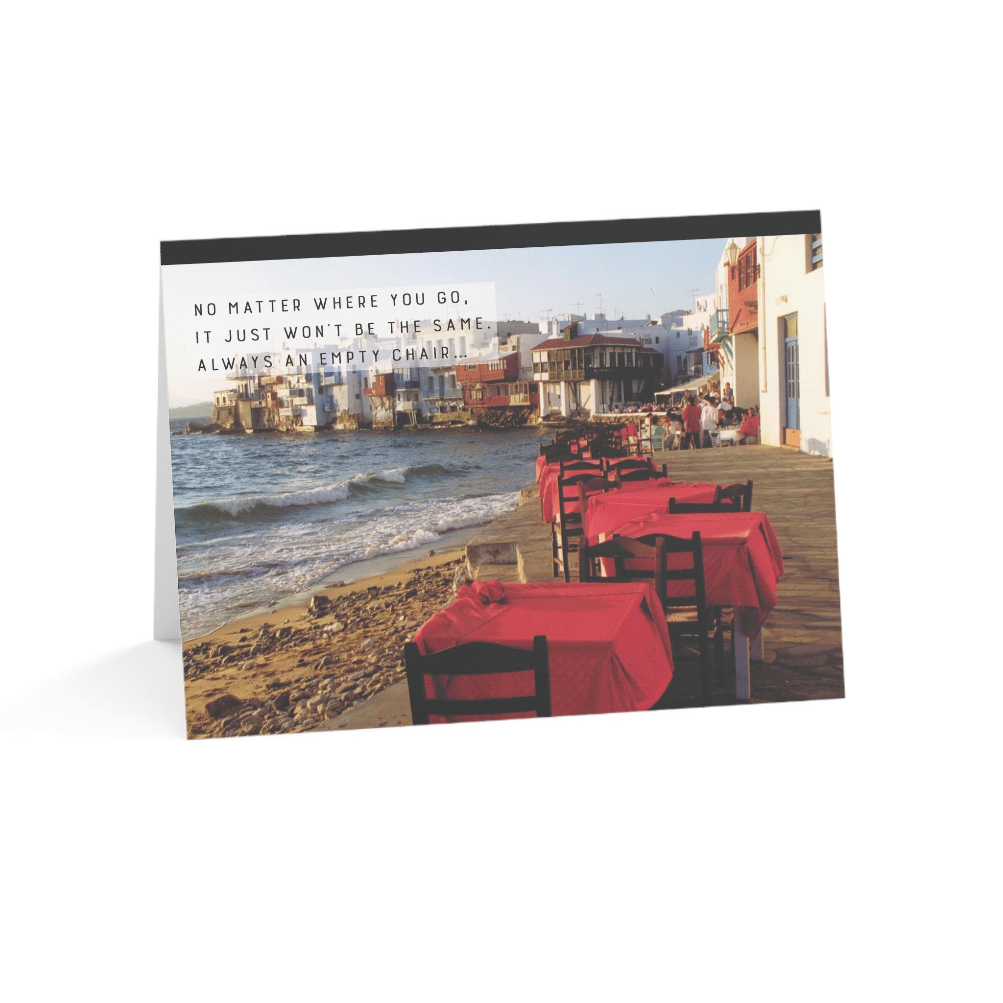 Quiet Empty Tables – Loss of Friend, Sympathy Card