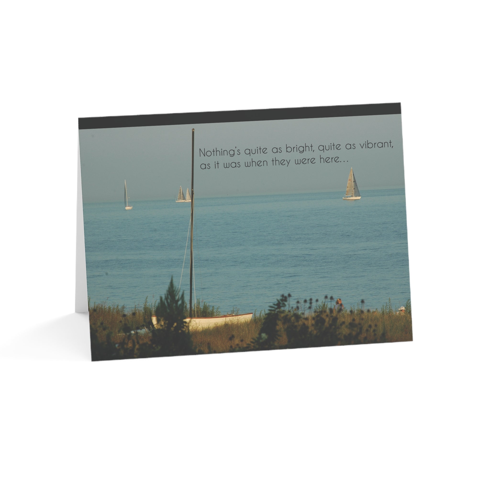 Sad and Alone on the Shore - Grief, Sympathy Card, General Loss