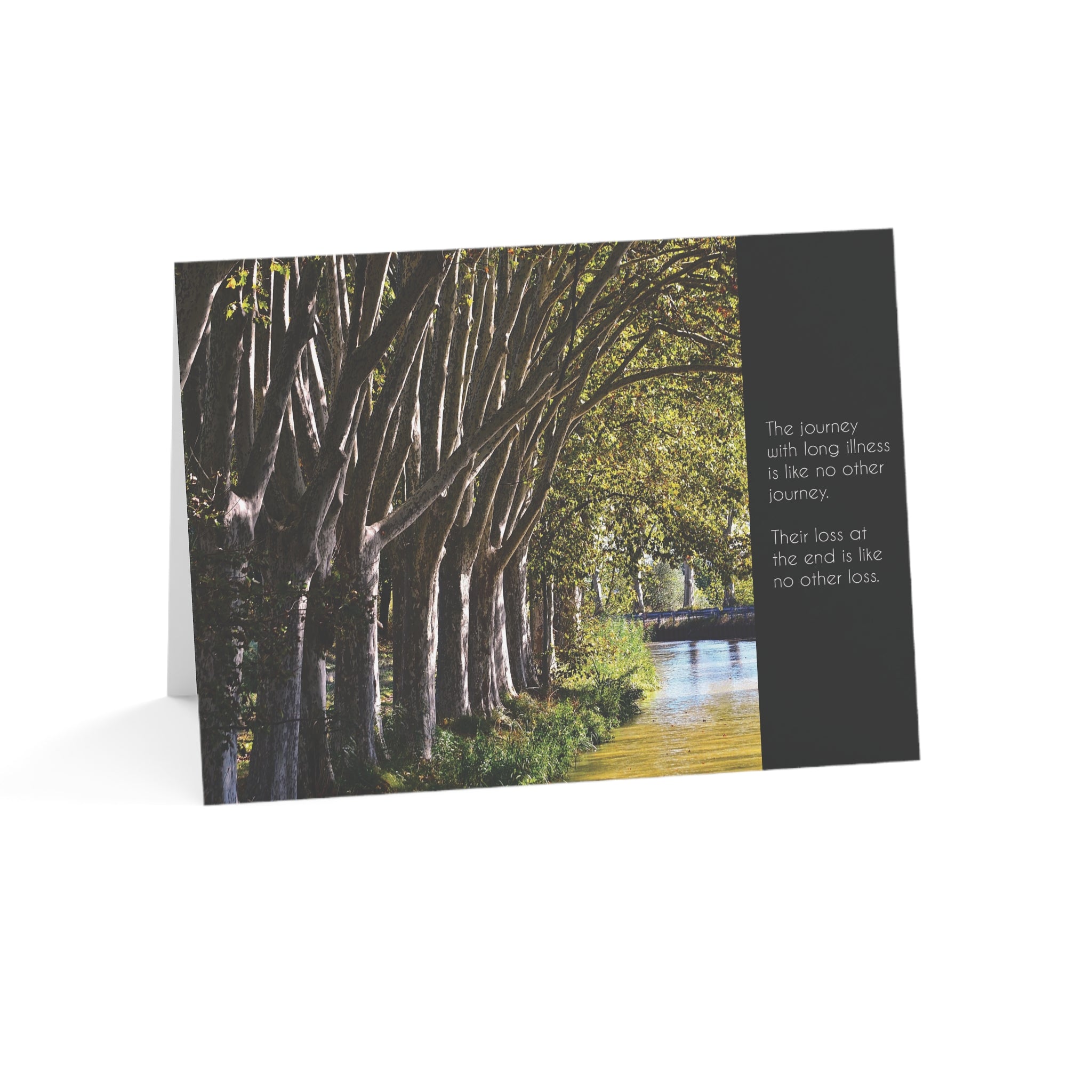 A Journey Like No Other - Sympathy Card, Long Illness, Simply Sorry