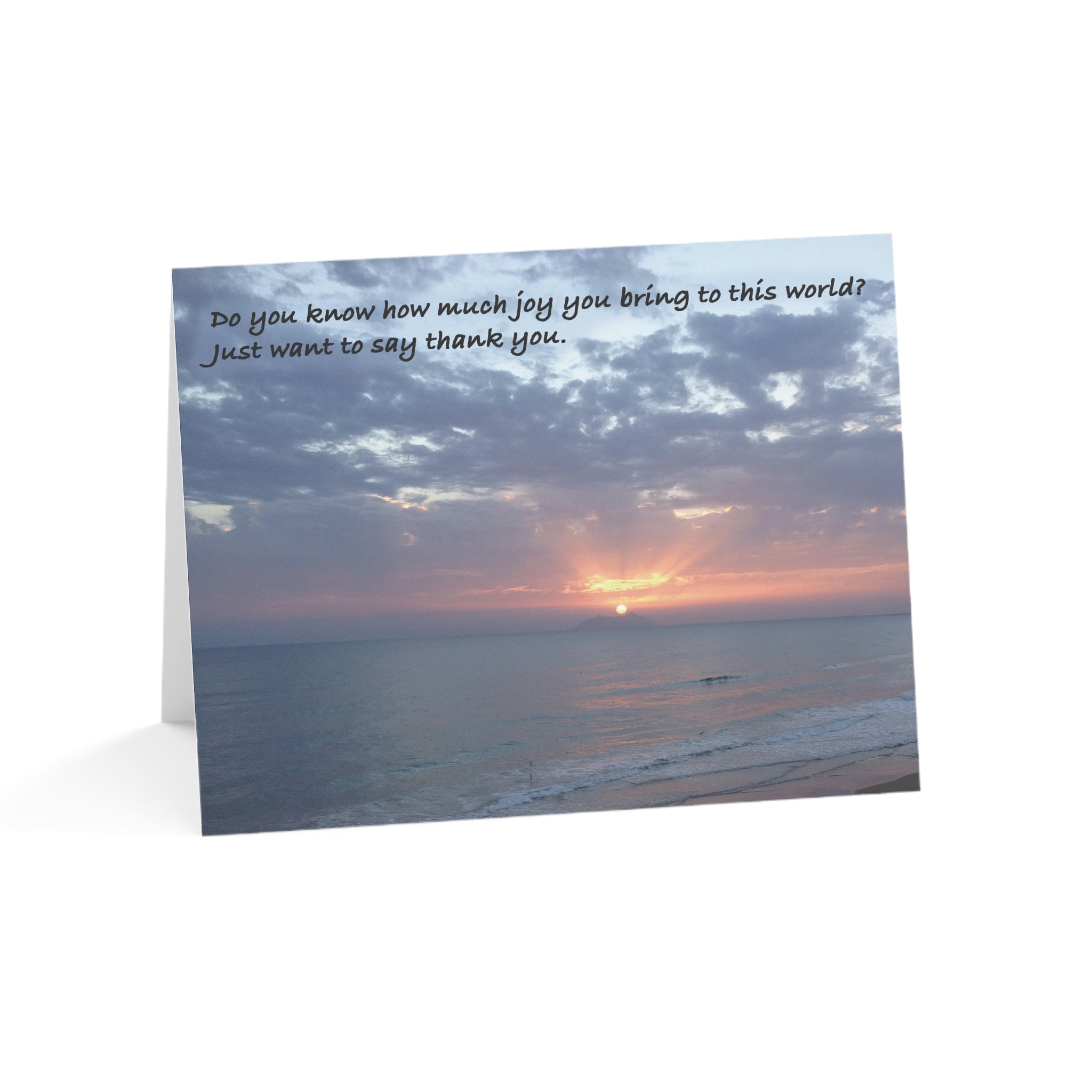 Final Rays of Gratitude – Thank You Card, Personal Gratitude