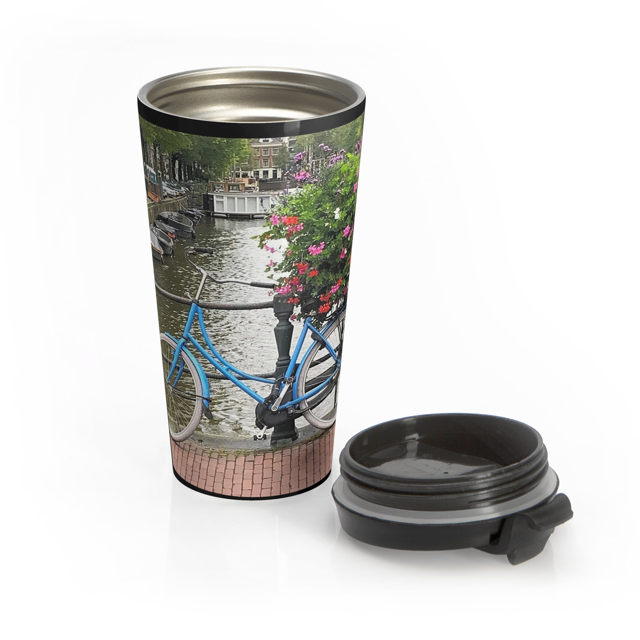 Amsterdam Transportation – Stainless Steel Travel Mug