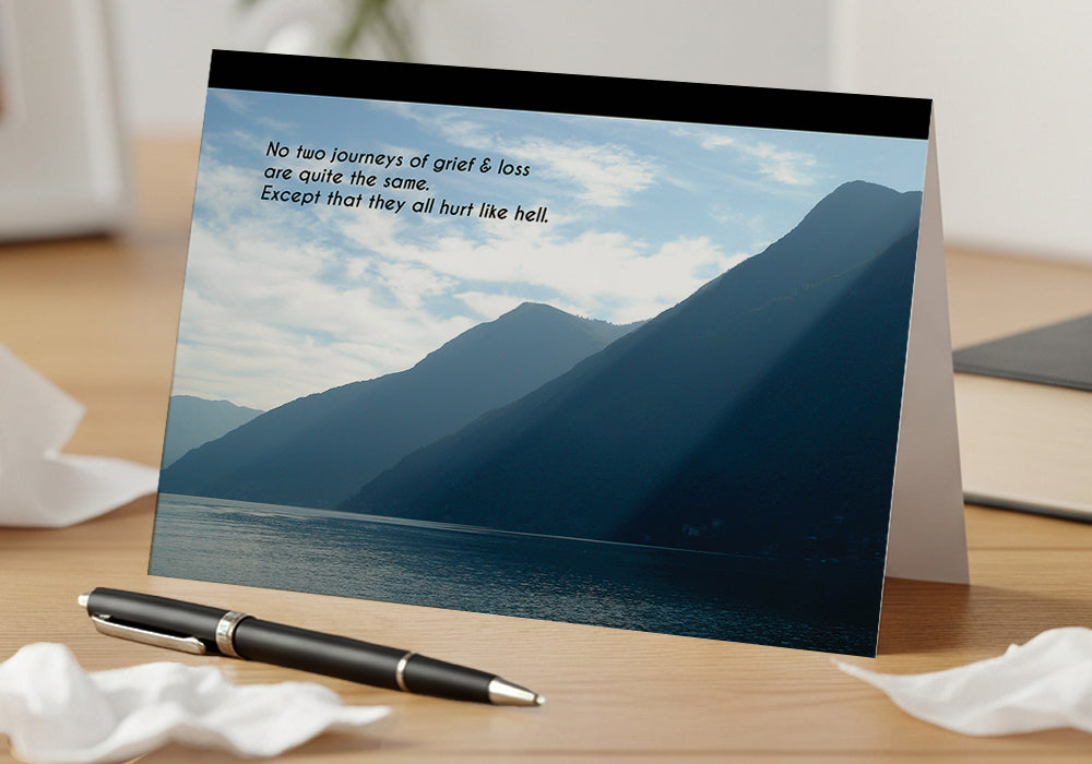 Sunlight Streaks in the Haze- Grief, Sympathy Card, General Loss