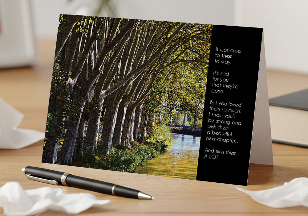 A Long Journey – Grief, Sympathy Card, Long Illness