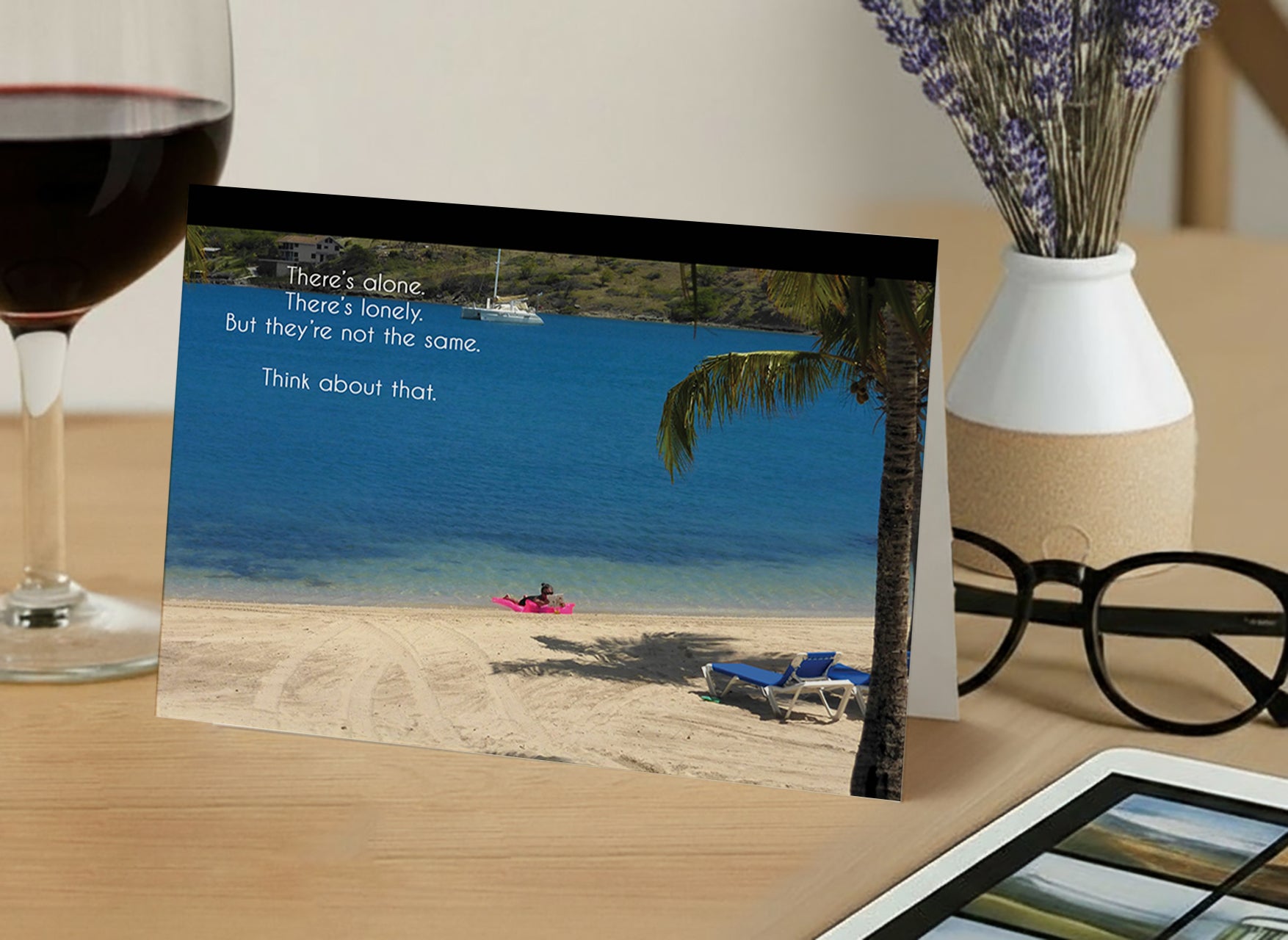 Happily Floating Solo – Empathy, Support Card, Loneliness, Feeling Alone