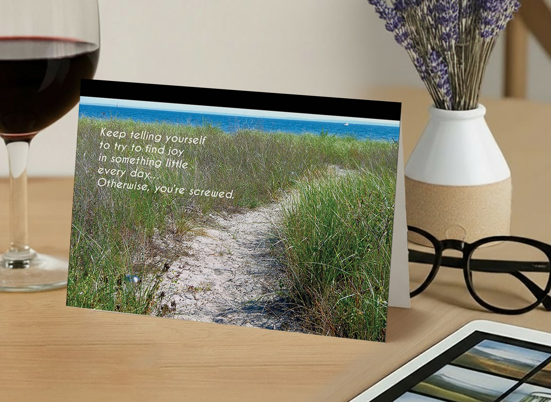 Overgrown But Beautiful – Empathy, Support Card, Find Joy in the Journey