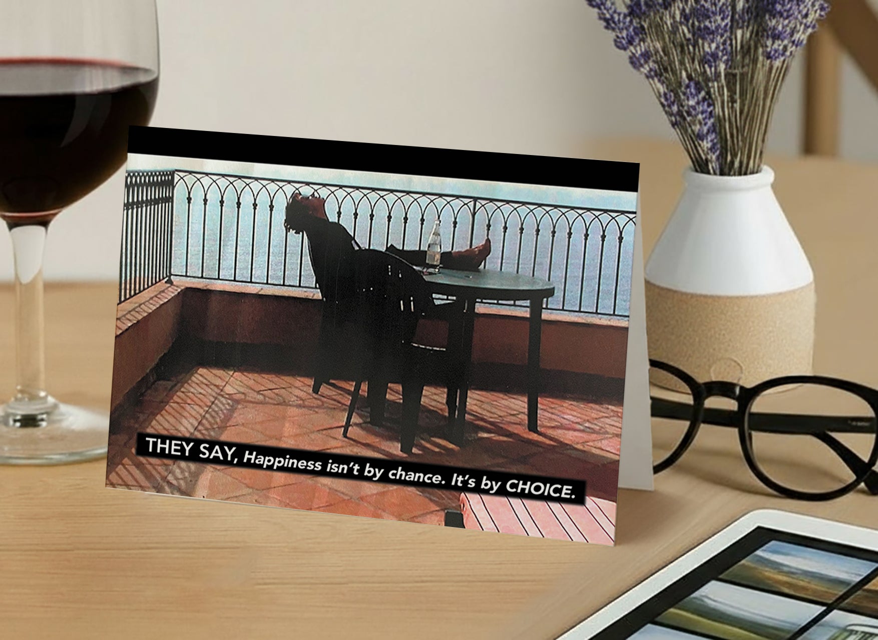 Exhaustion or Bliss? Your Call – Empathy, Support Card, Encouraging Thoughts