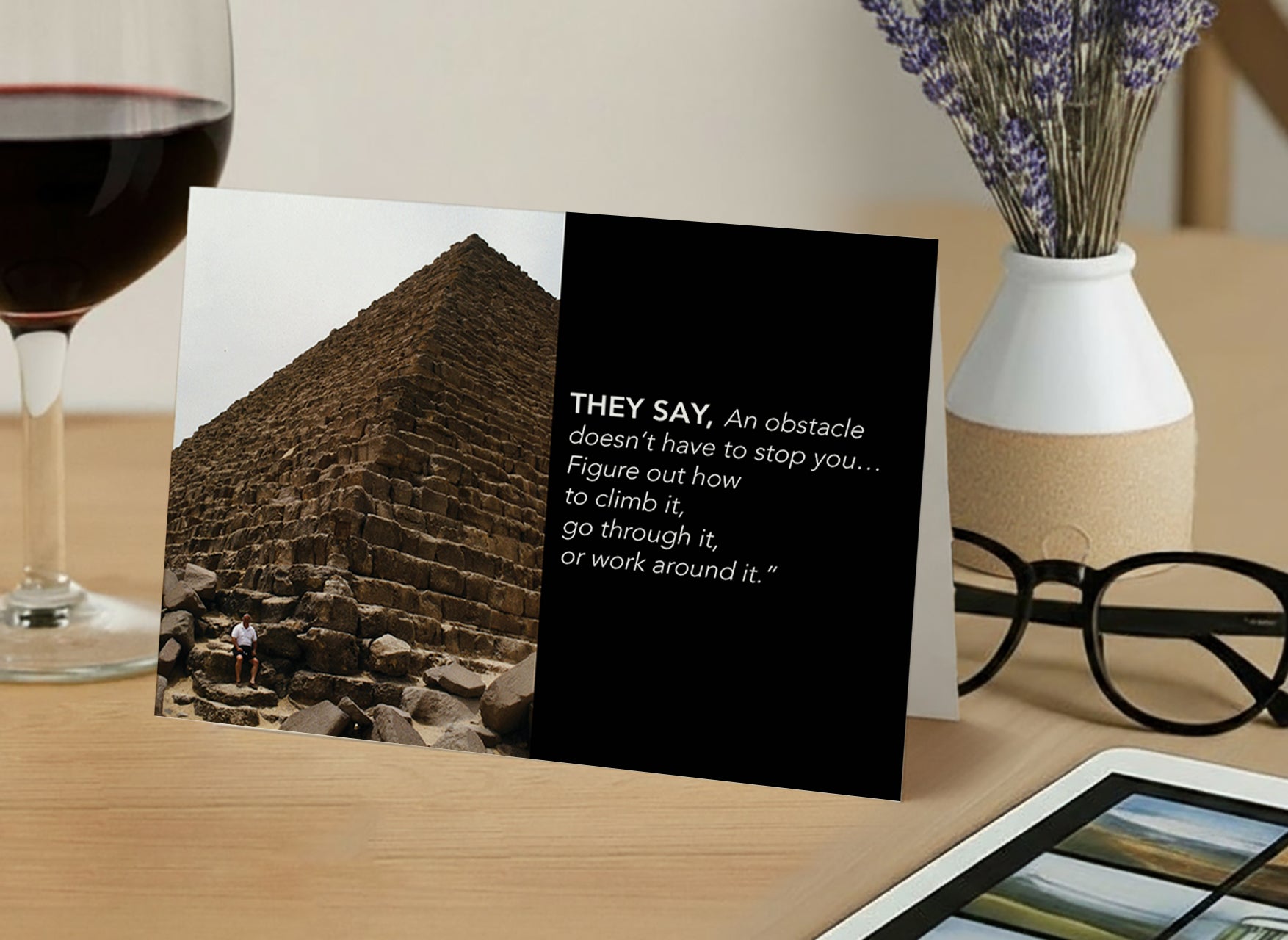 Don't Let It Stop You – Empathy, Support Card, Encouraging Thoughts