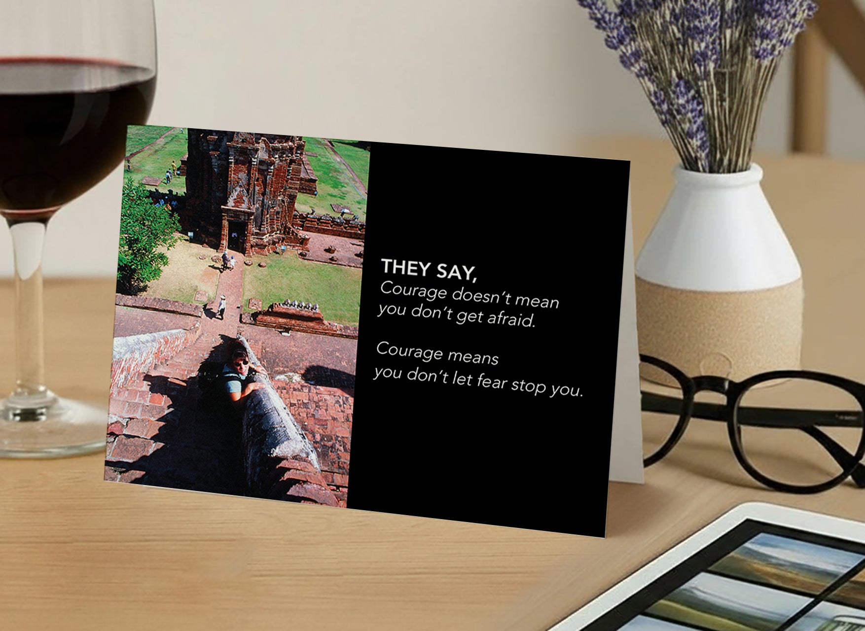 A New Take on Courage – Empathy, Support Card, Encouraging Thoughts