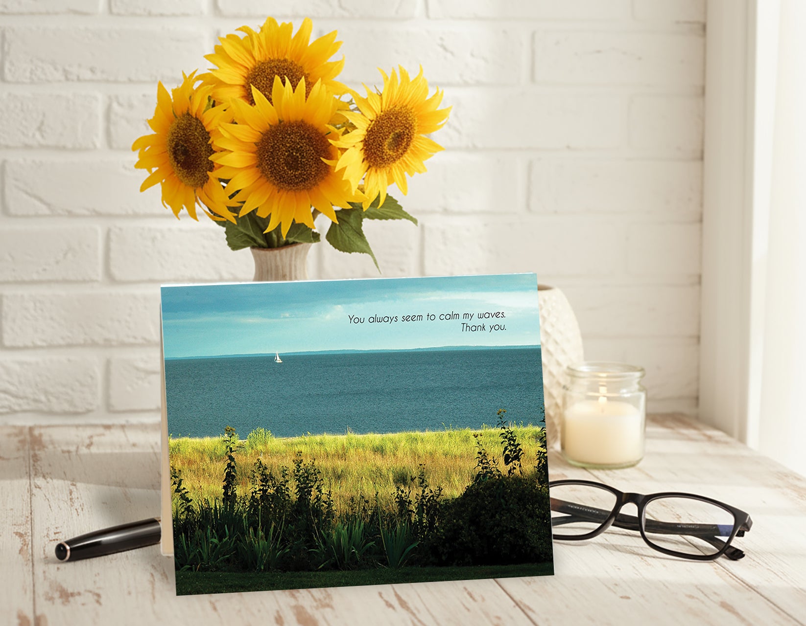 The Beauty of Calm Waters – Thank You Card, Personal Gratitude