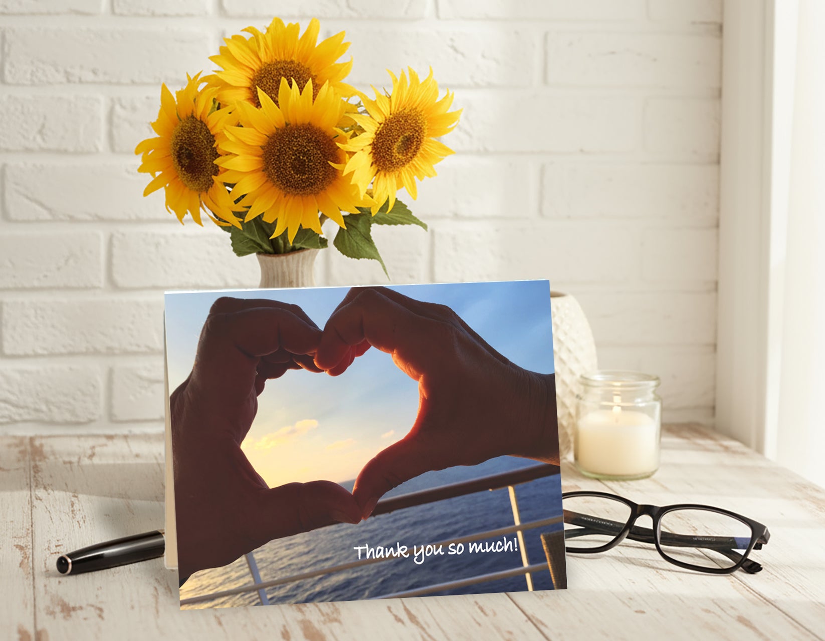 Two Hands, One Heart – Thank You Card, General Gratitude