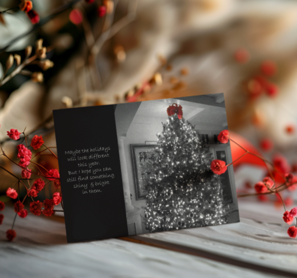 Shiny & Bright Somewhere – "The Holidays Are Hard" Holiday Card