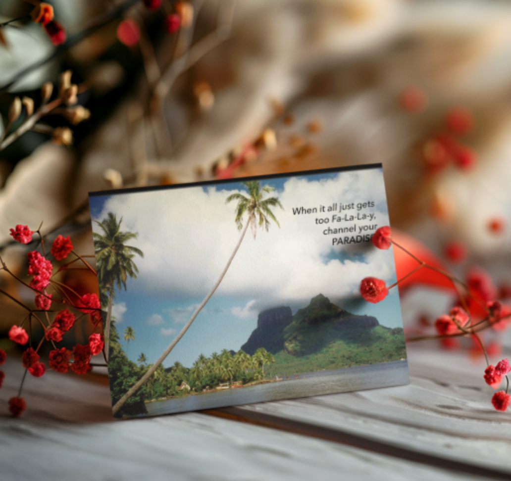 Channel Your Happy – "The Holidays Are Hard" Holiday Card