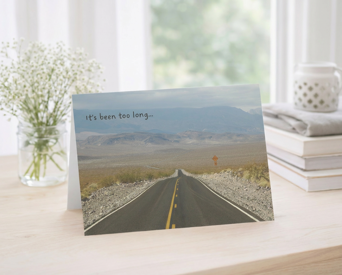 When It's Been Too Long - Clear the Air, Apology Card