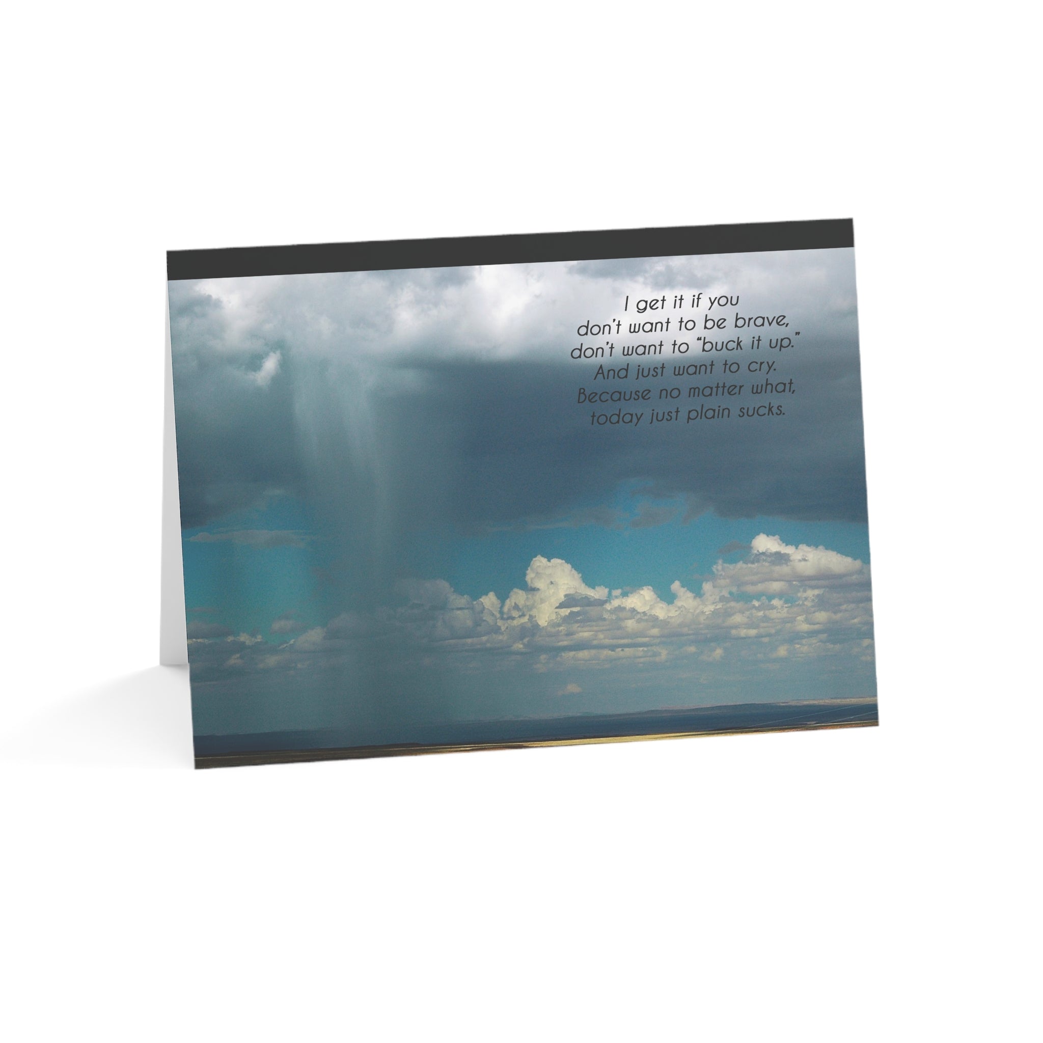 Random Rainstorms Happen - Grief, Sympathy Card, Tough Days