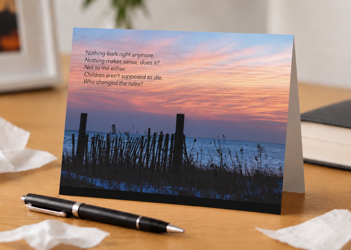 Laws of Nature Broken - Sympathy Card, Loss of Child