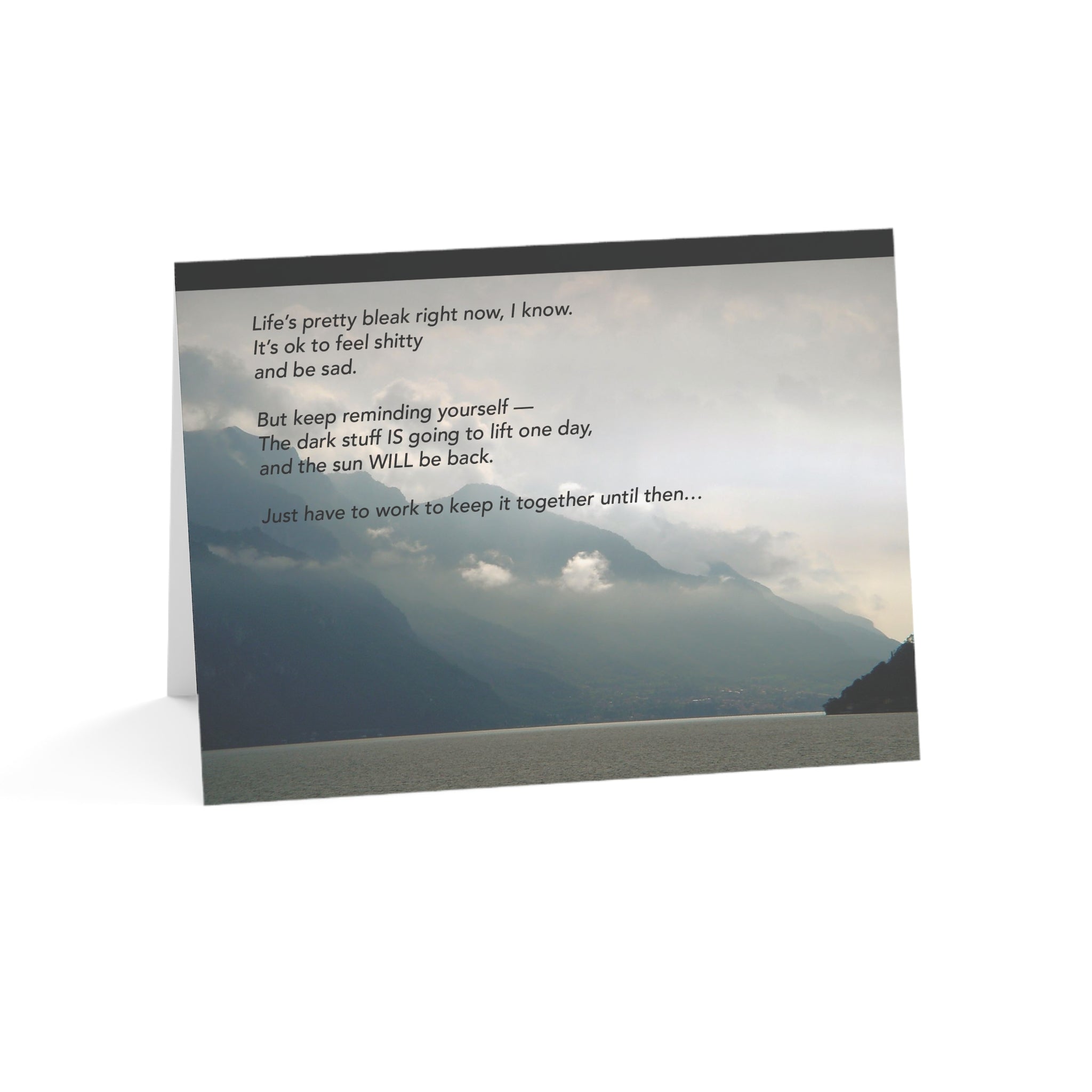 Living in a Fog – Empathy, Support Card, Encouragement