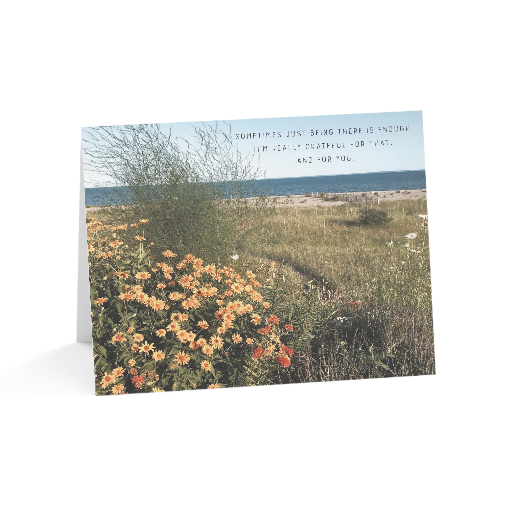 Just Being There is Enough – Thank You Card, Personal Gratitude