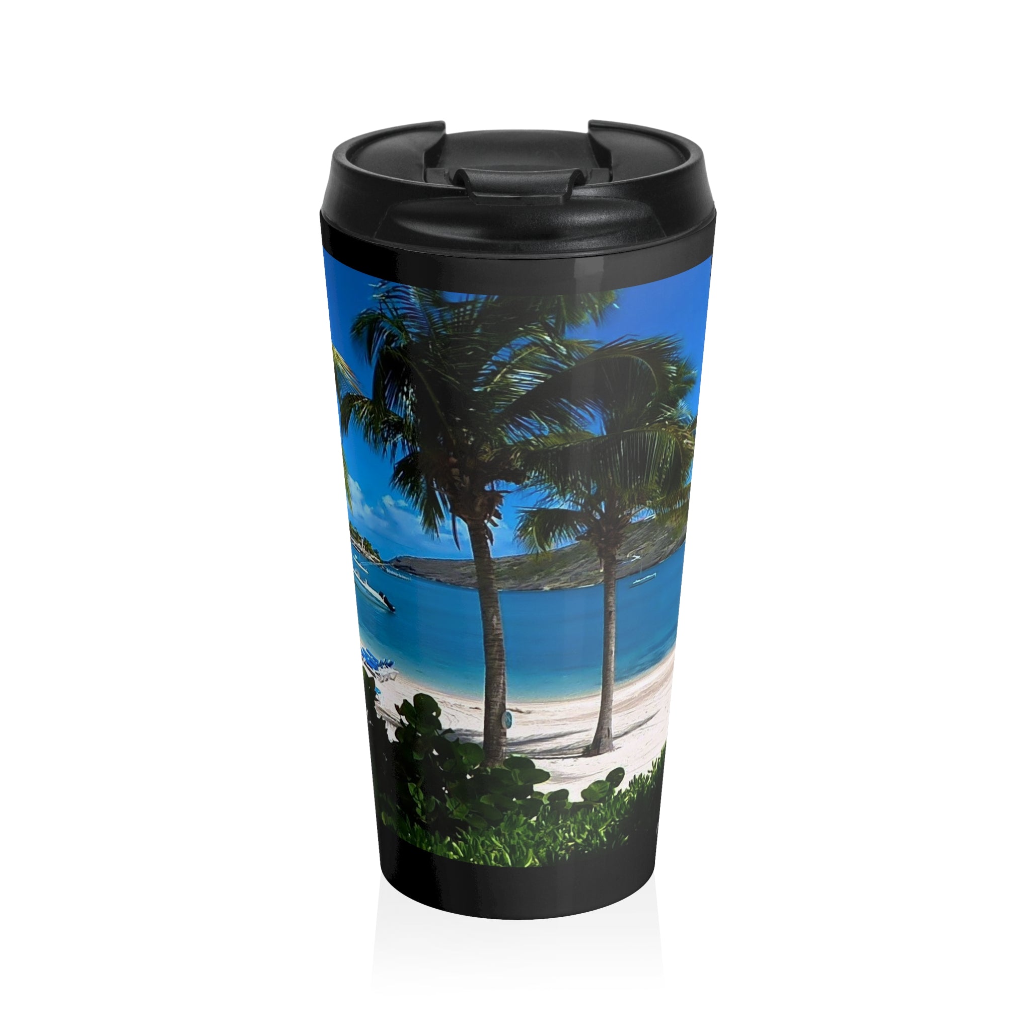 Sitting & Sipping in Paradise – Stainless Steel Travel Mug