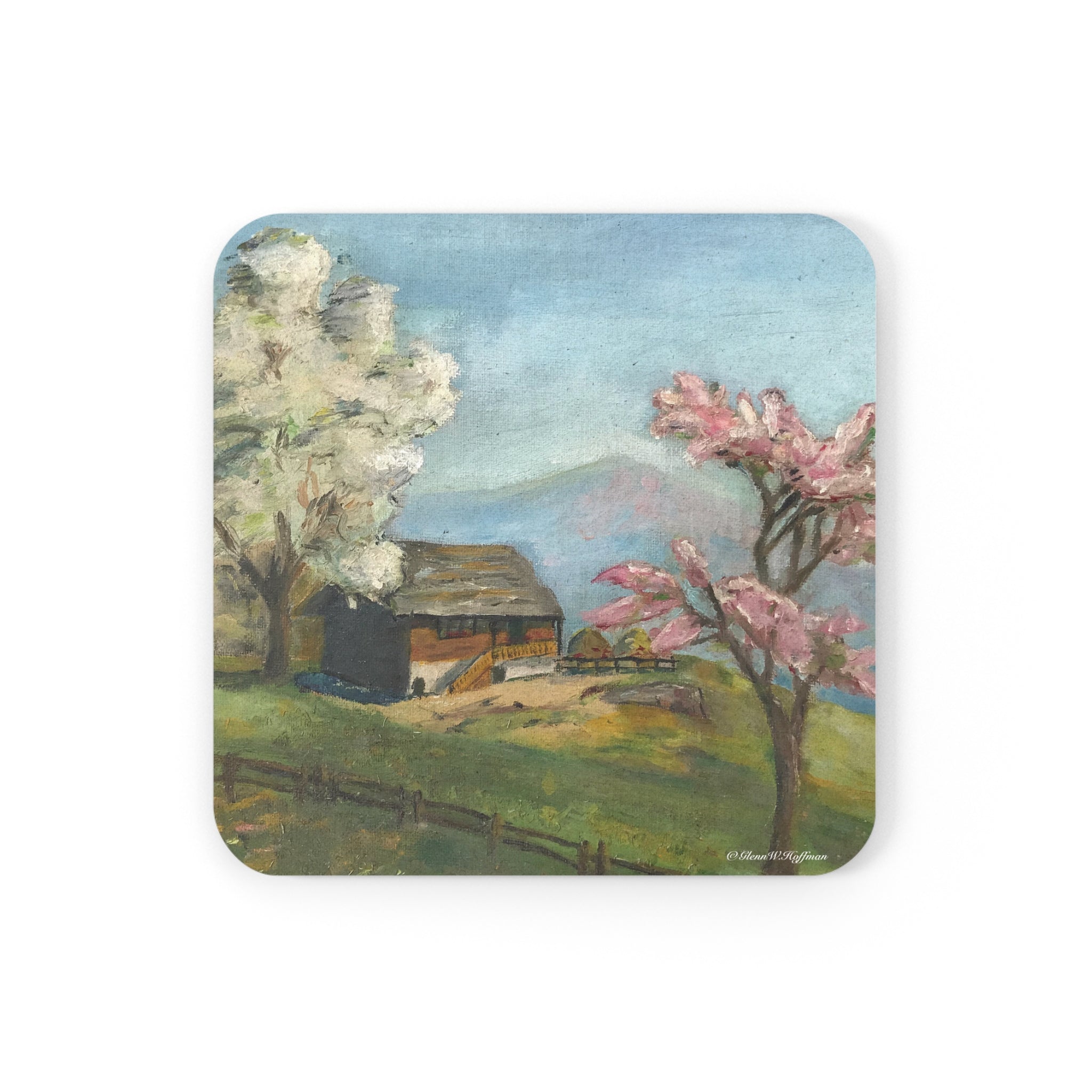 Cheery Blossoms at 13 - Drink Coaster, Strokes of Genius Early Years Collection