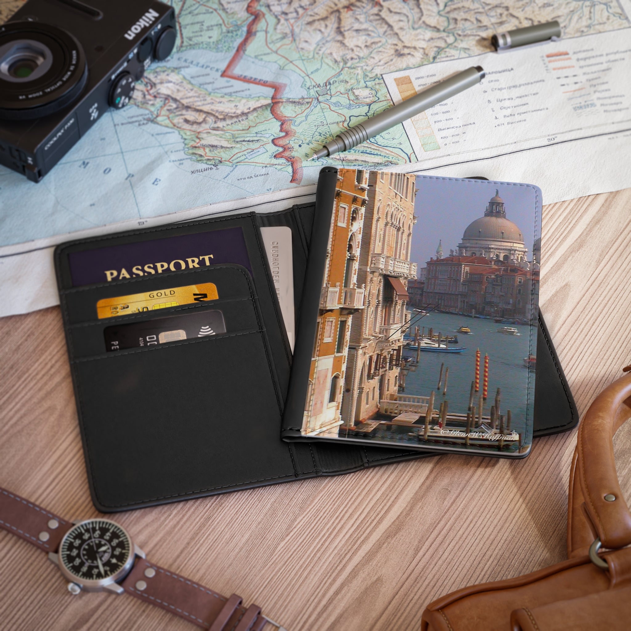 Picturesque Canals of Venice - Passport Cover