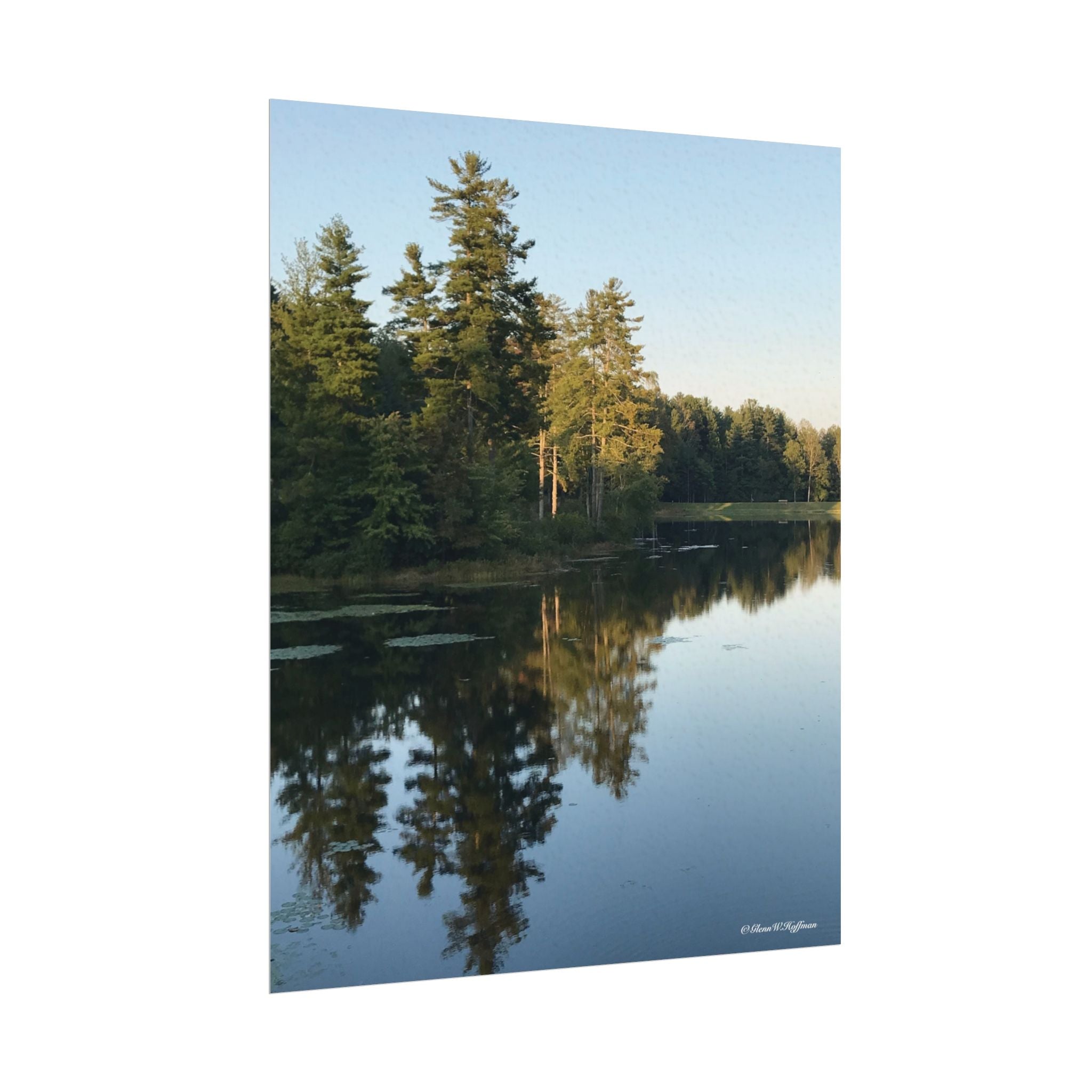 The Beauty of The Berkshires - Textured Watercolor Matte Poster/Vertical