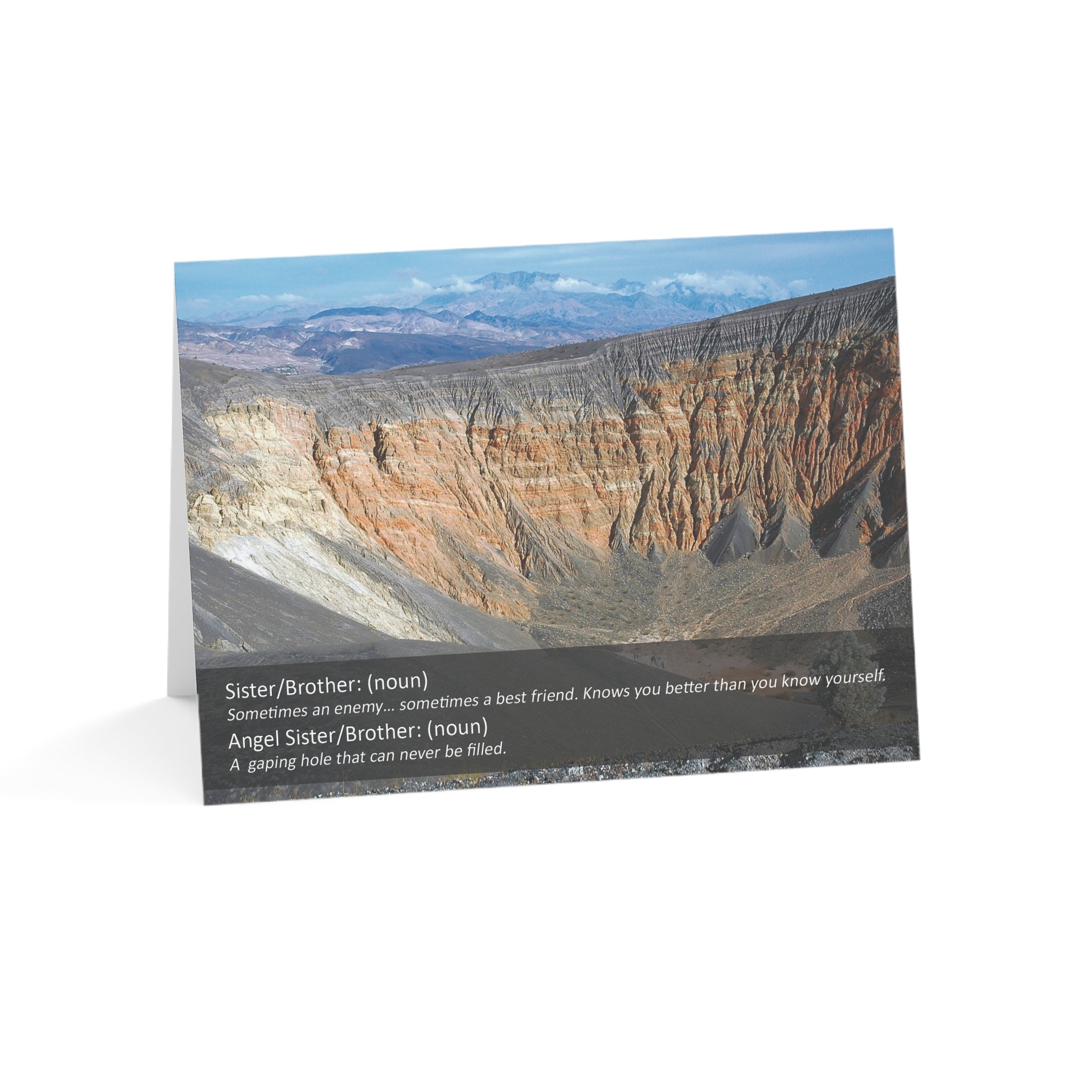 A Void Like No Other – Loss of Sibling, Grief, Sympathy Card