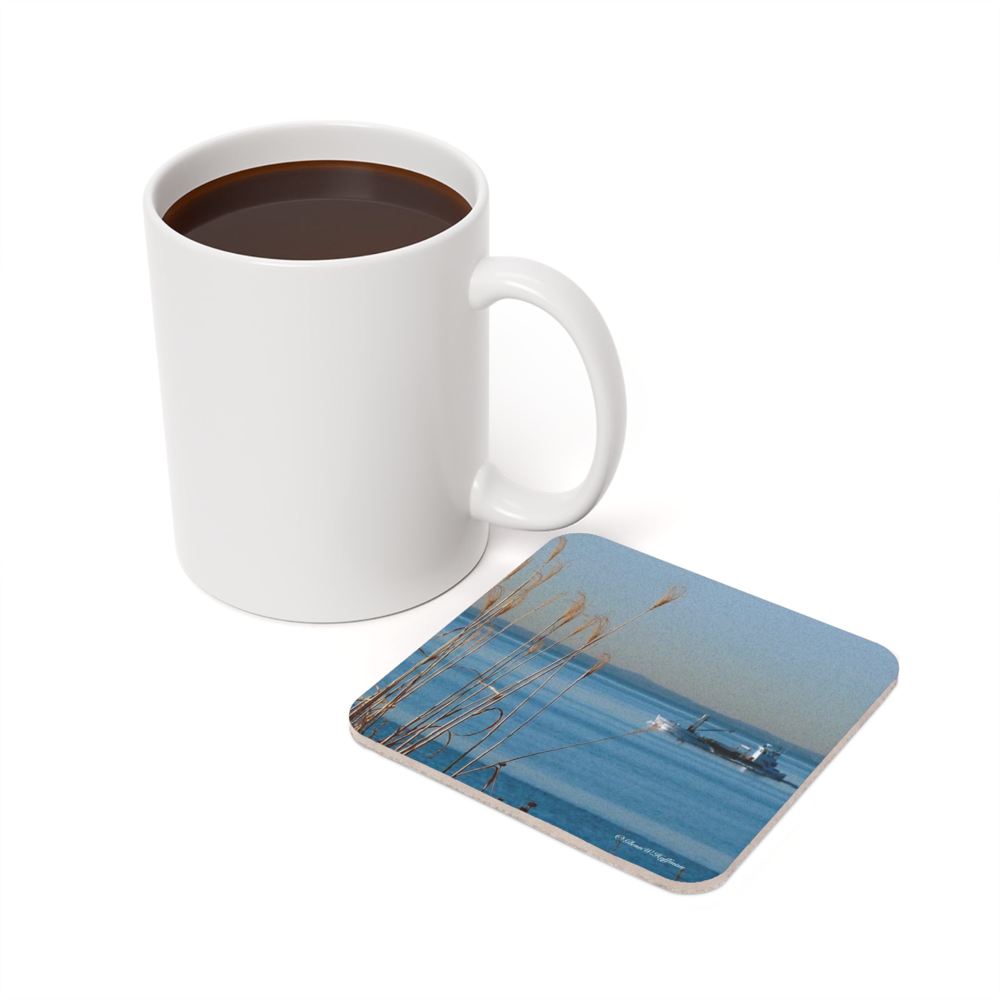 One Happy Fisherman – Drink Coaster, Bluff Beauty Collection