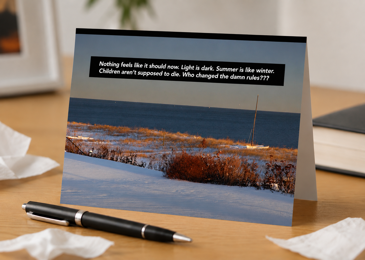 Laws of Nature Broken - Sympathy Card, Loss of Child