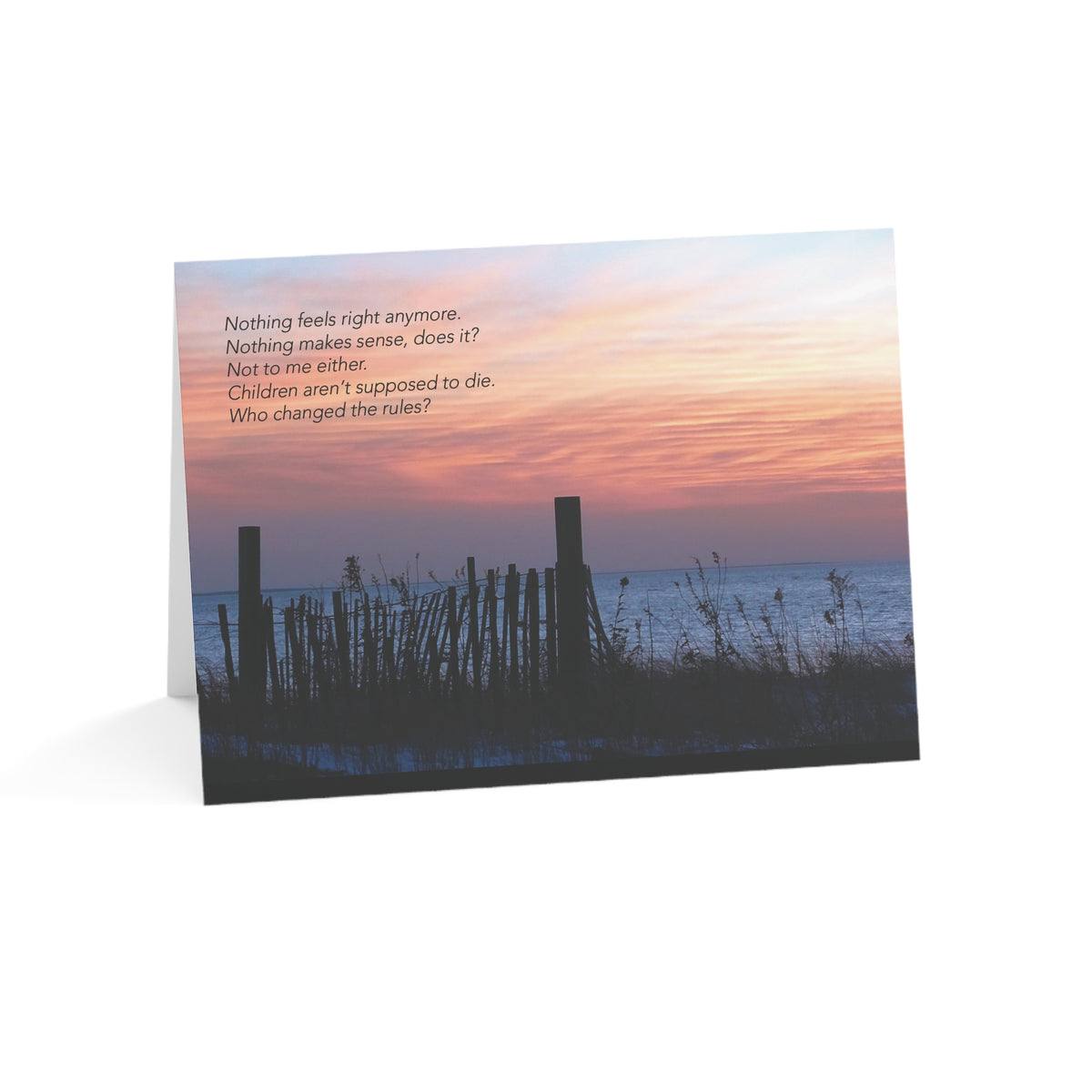 Laws of Nature Broken - Sympathy Card, Loss of Child