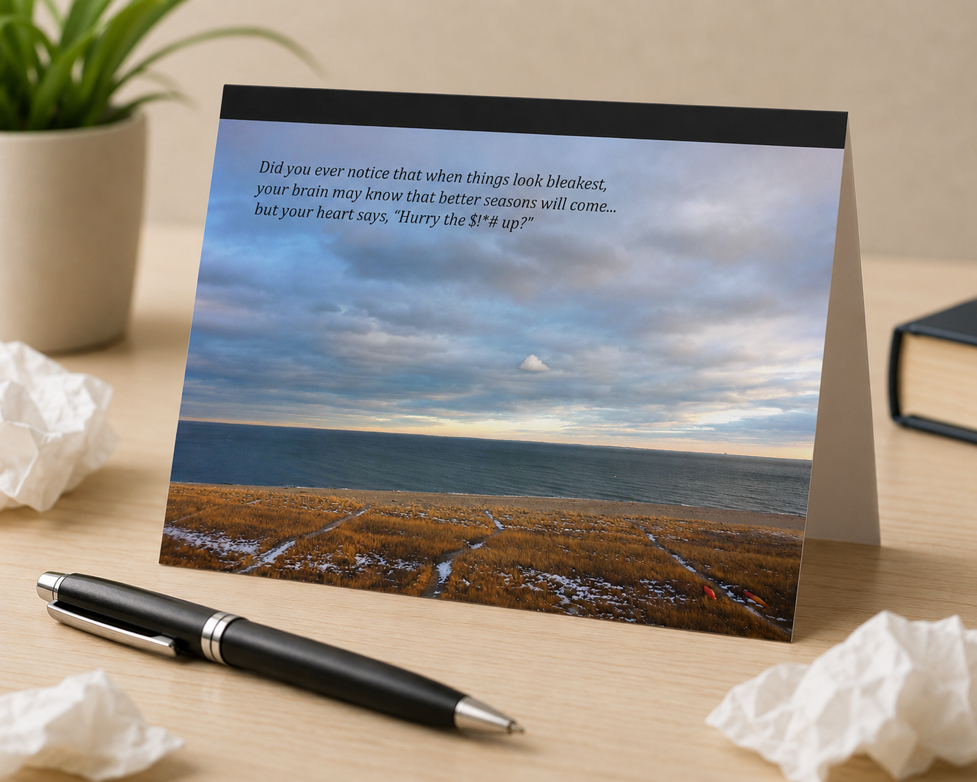 Barren Paths Wait for Spring – Grief, Sympathy Card, Follow Up During Grief