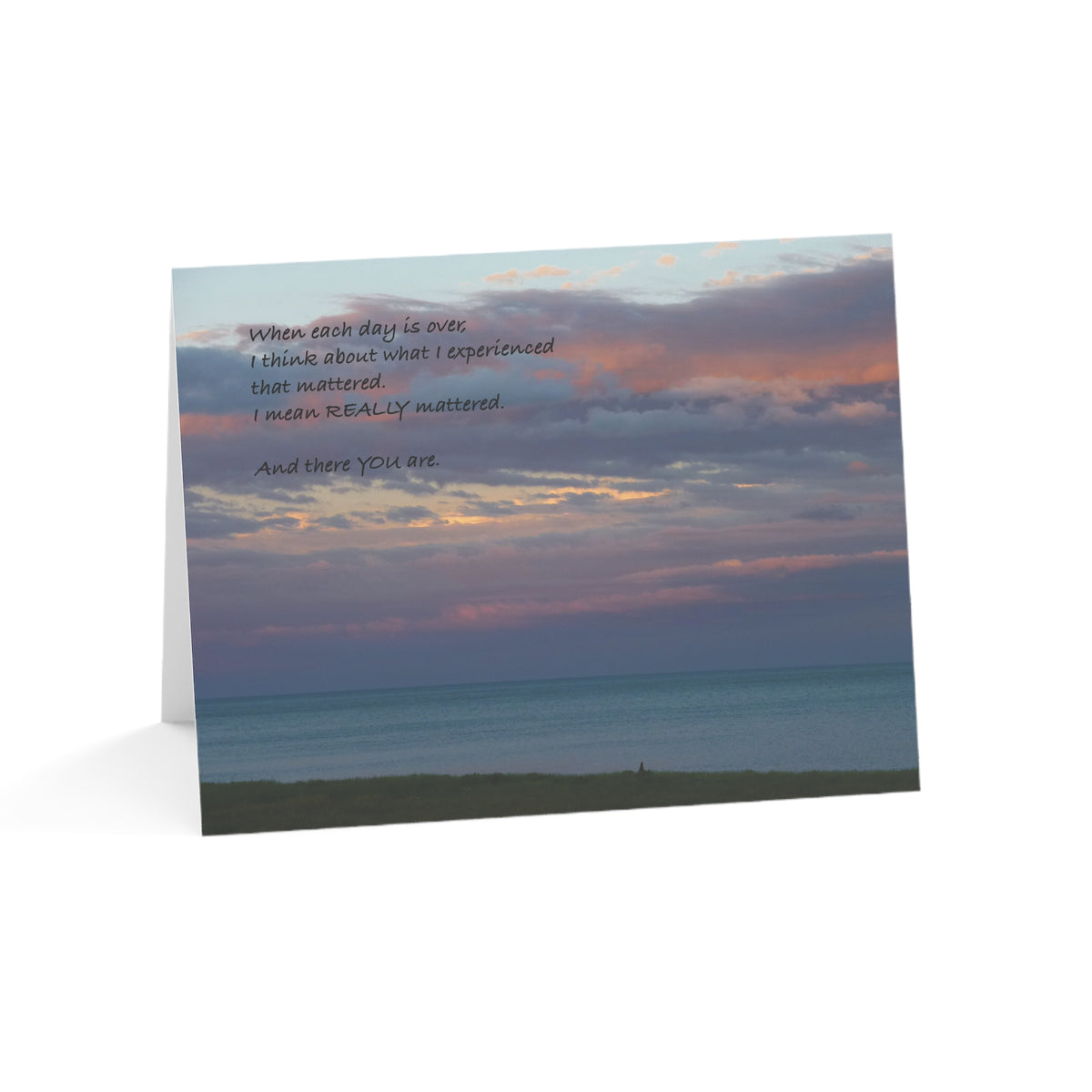 Peaceful Sunset & You - Thank You Card, Personal Gratitude