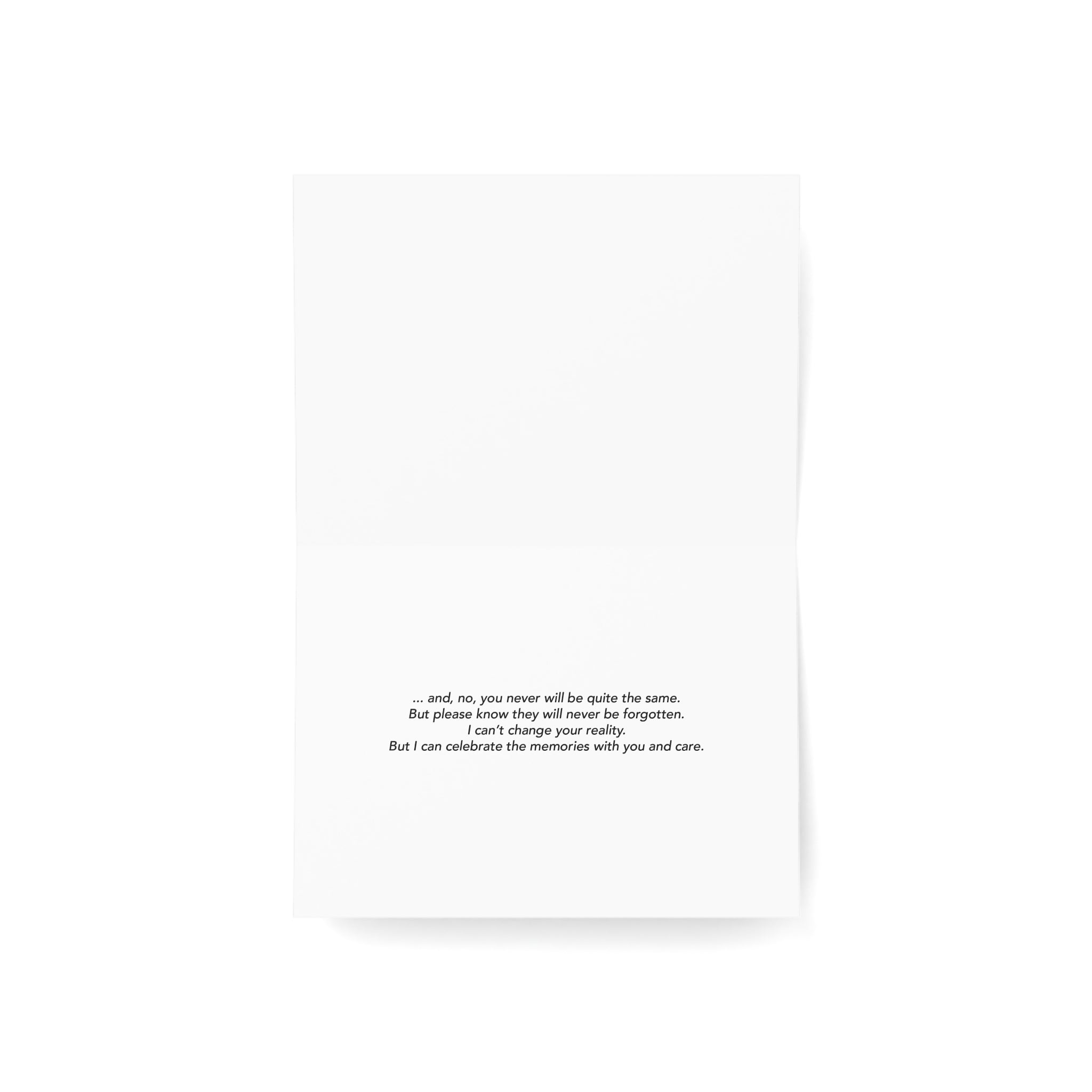 The Daisies and the Rainbow Weep – Sympathy Card, Loss of Sibling