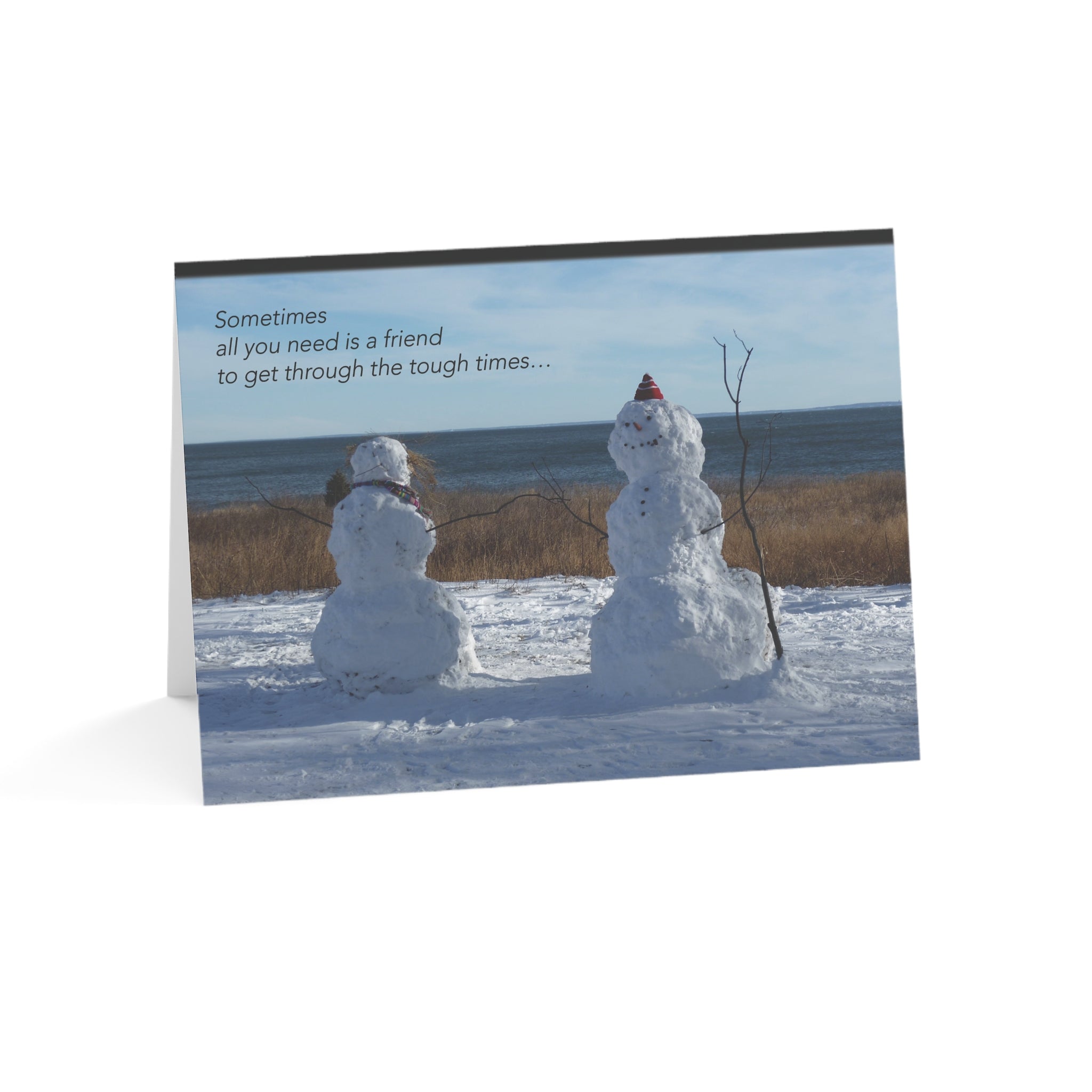 Buddies Get us Through The Season – The Holidays Are Hard Holiday Card