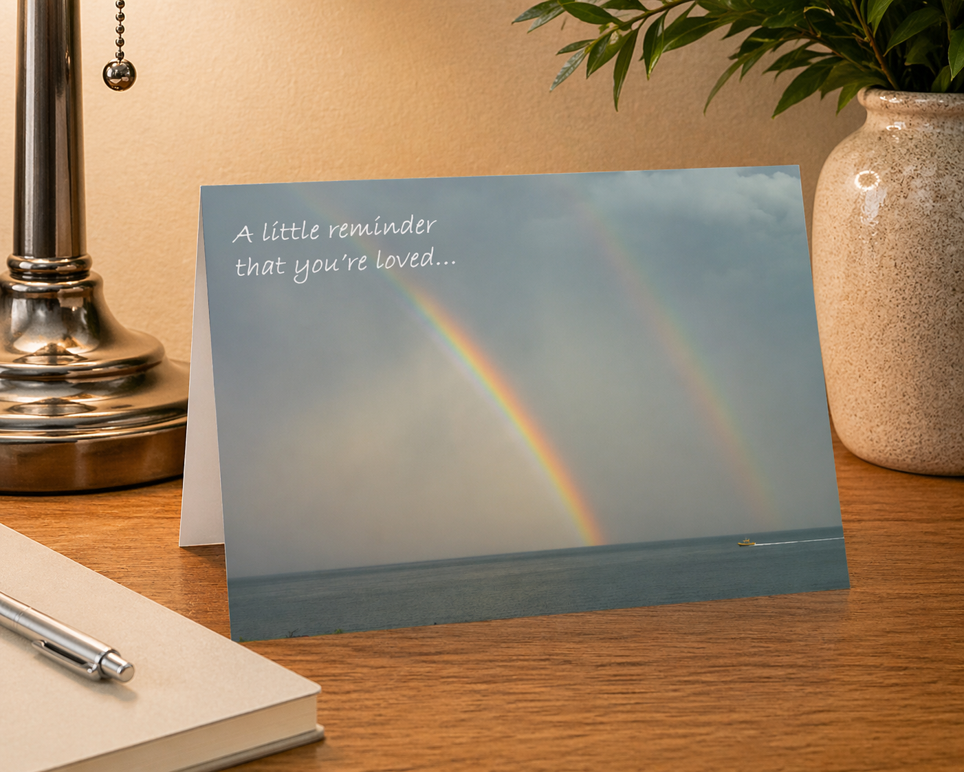 A Rainbow Reminder x 2 – Thinking of You Card
