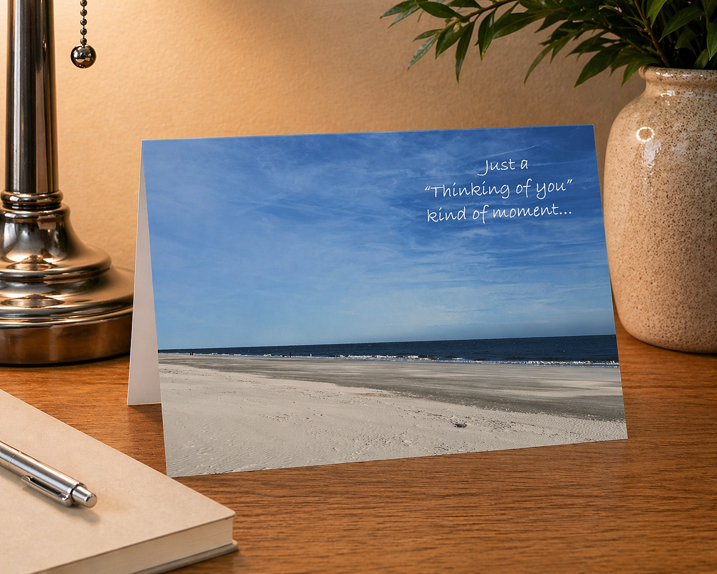 The Beauty of A Lonely Beach – Thinking of You Card