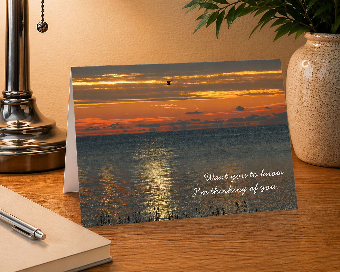 The Gull is Alone, Not You – Thinking of You Card