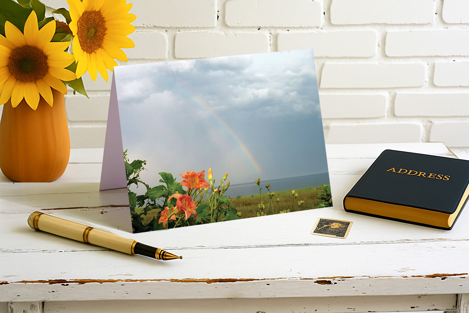 Just a Rainbow, Daylilies & The Sea - Rainbows Collection