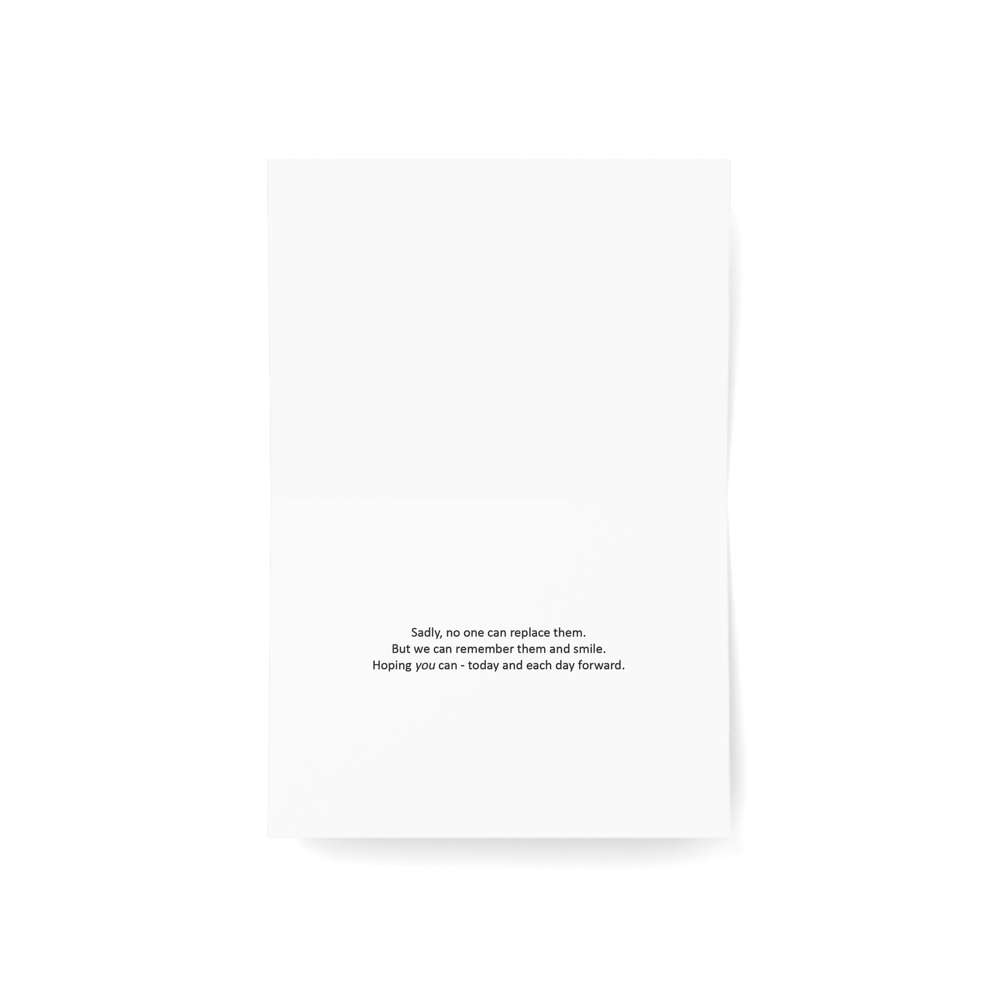 A Void Like No Other – Sympathy Card, Loss of Sibling
