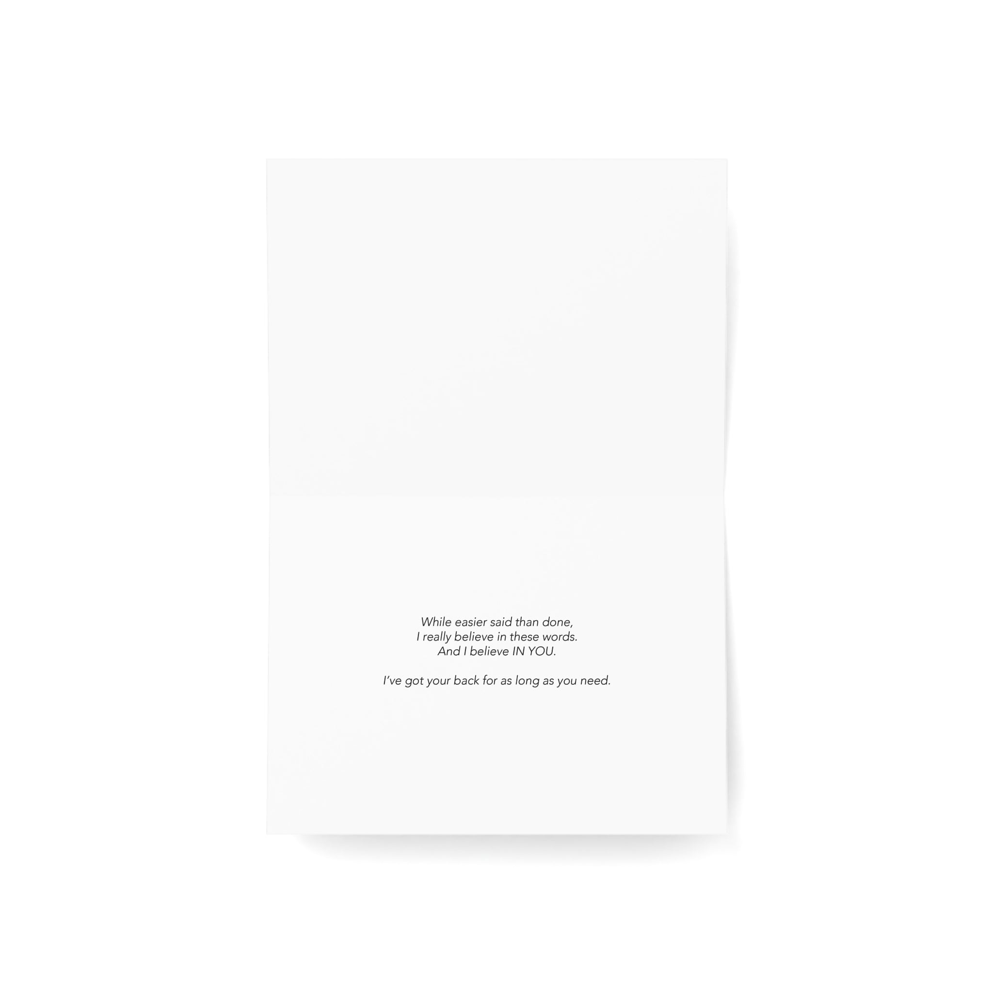 Living in a Fog – Empathy, Support Card, Encouragement