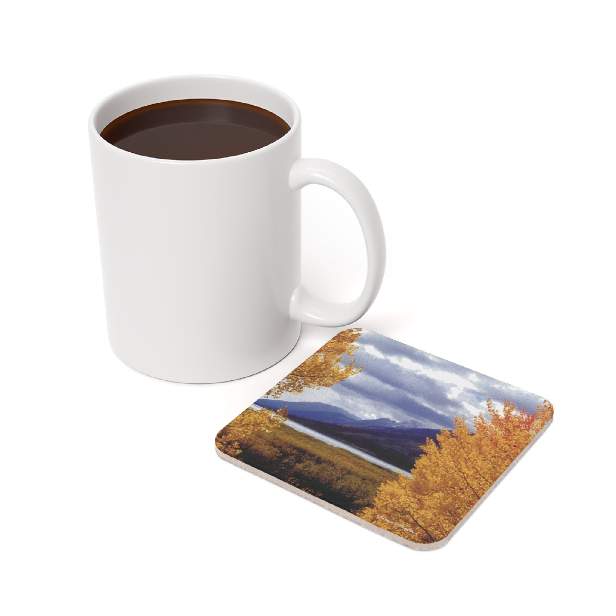 Aspens Frame the Tetons - Drink Cork Back Coaster, Jackson Hole Collection