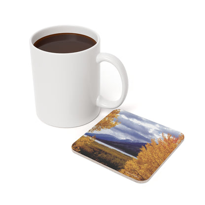 Aspens Frame the Tetons - Drink Cork Back Coaster, Jackson Hole Collection