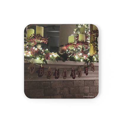 Believe. Believe. Believe - Drink Coaster, Holiday Collection